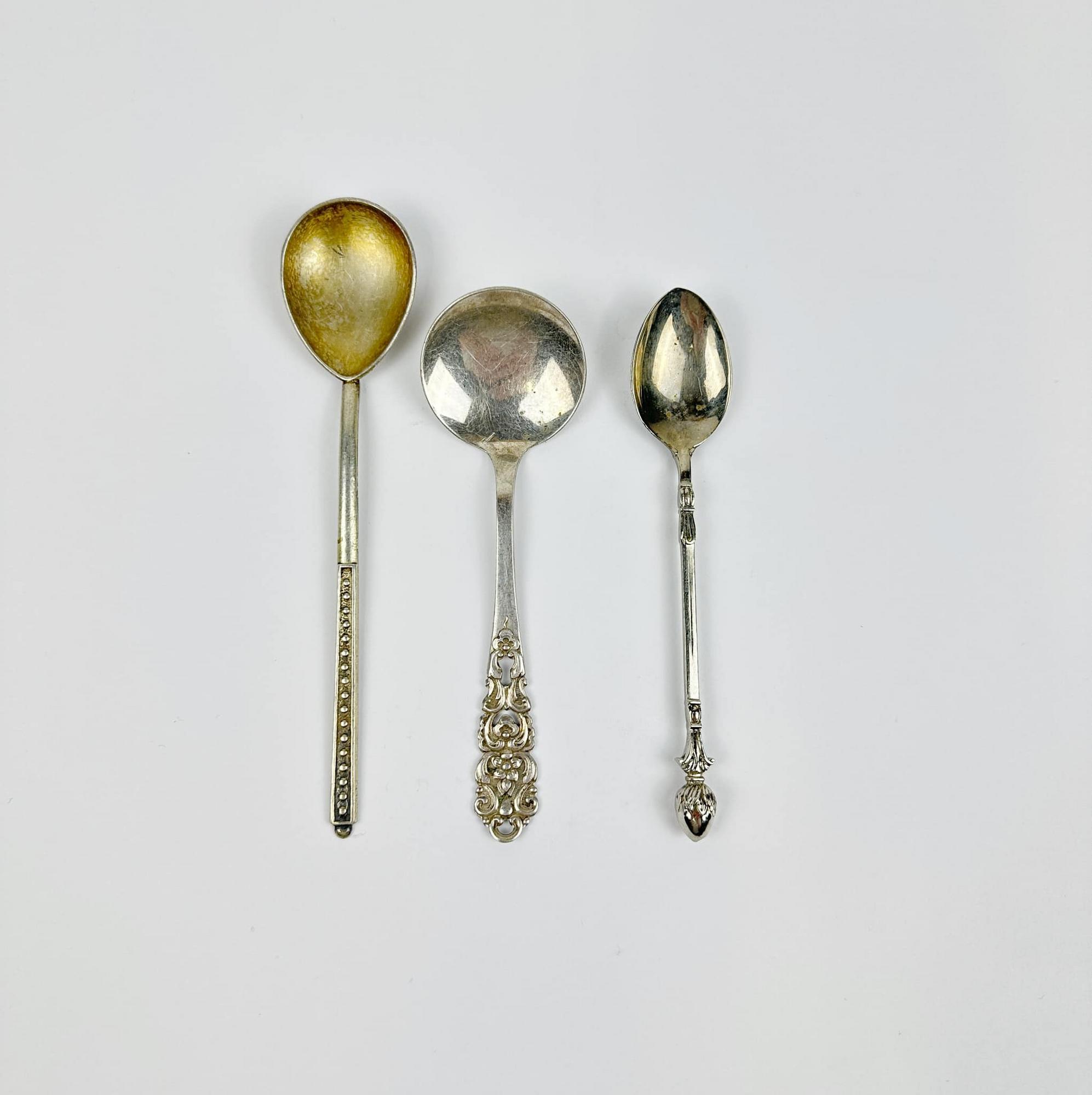 Ложка чайна столове срібло вінтаж KL-123