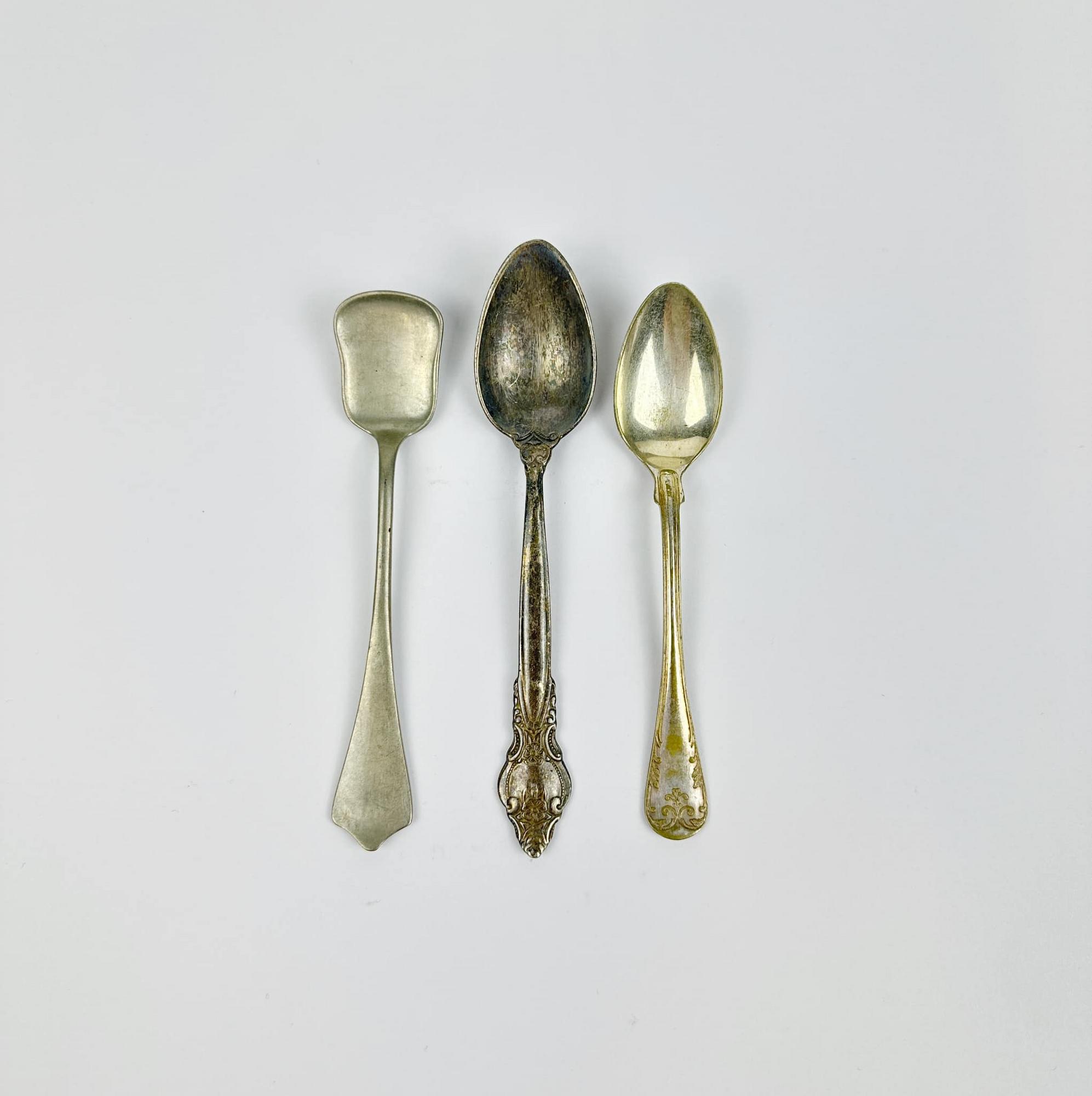 Ложка чайна столове срібло вінтаж KL-124