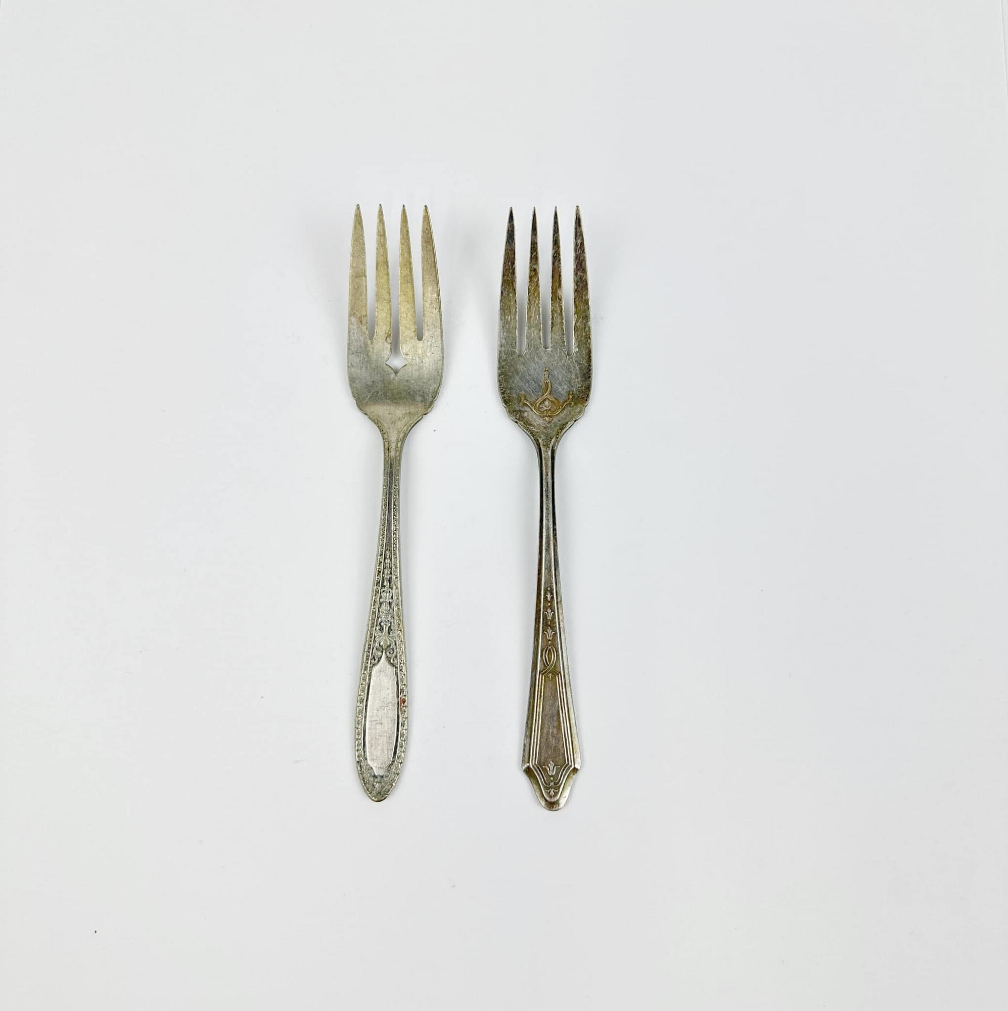 Вилка сервірувальна вікторіанський дизайн столове срібло вінтаж KL-128