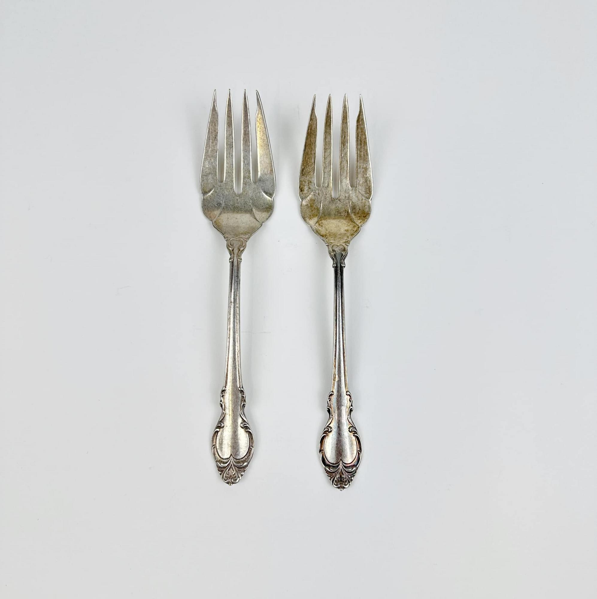 Вилка сервірувальна столове срібло вінтаж KL-134