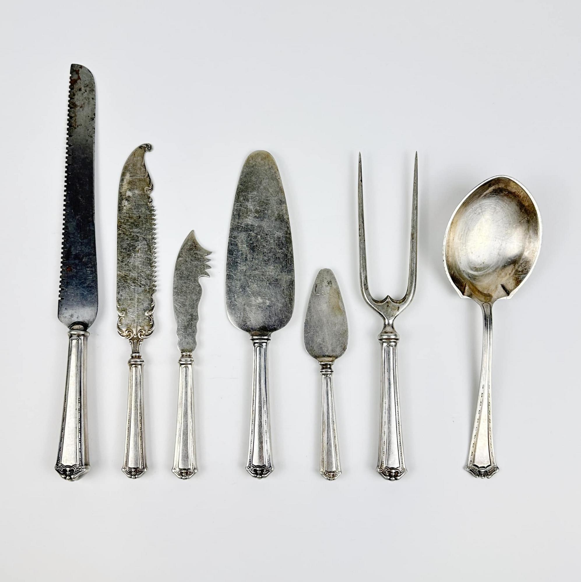 Сервірувальні прибори столове срібло вінтаж KL-137