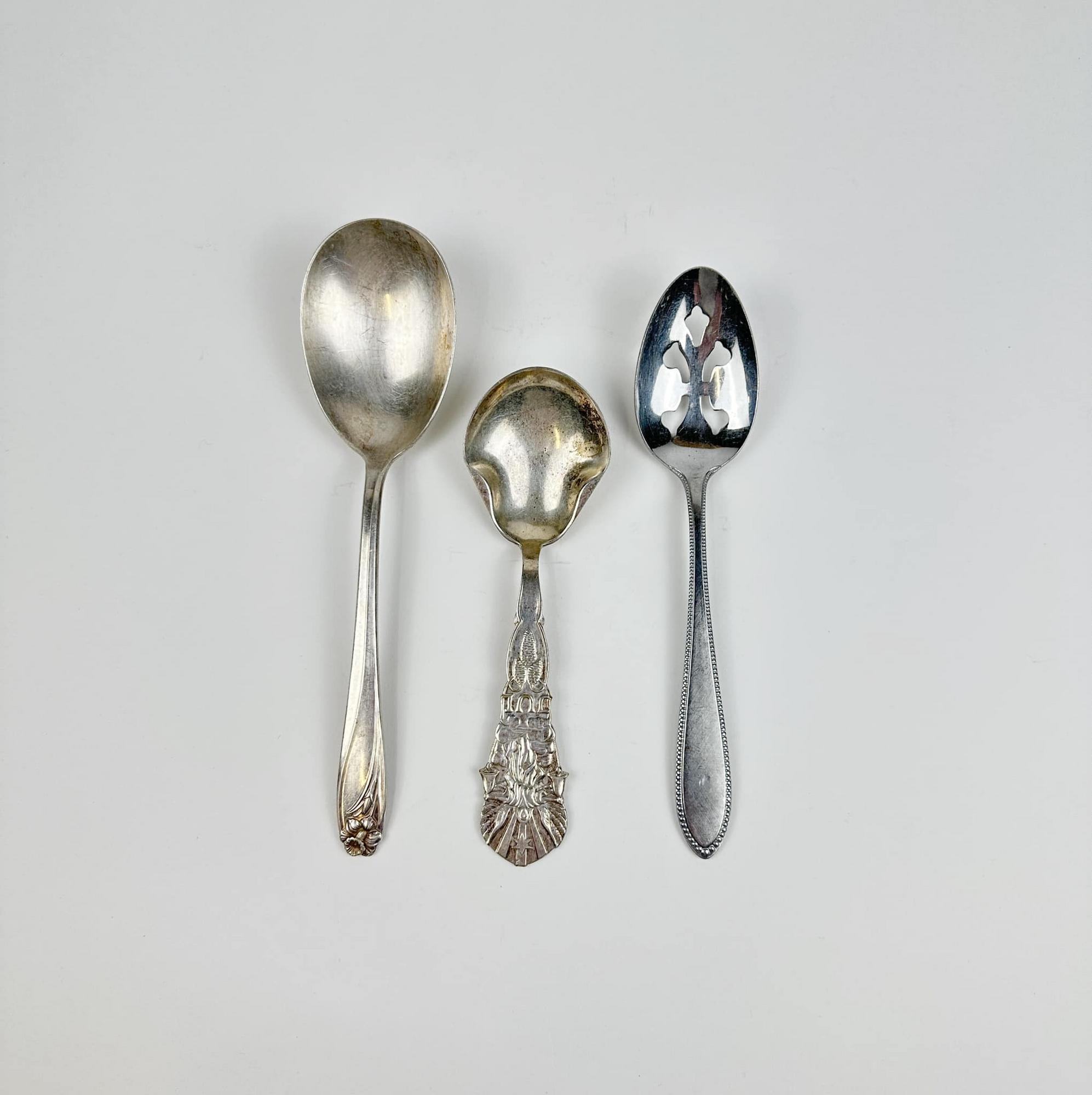 Ложка сервірувальна столове срібло вінтаж KL-144