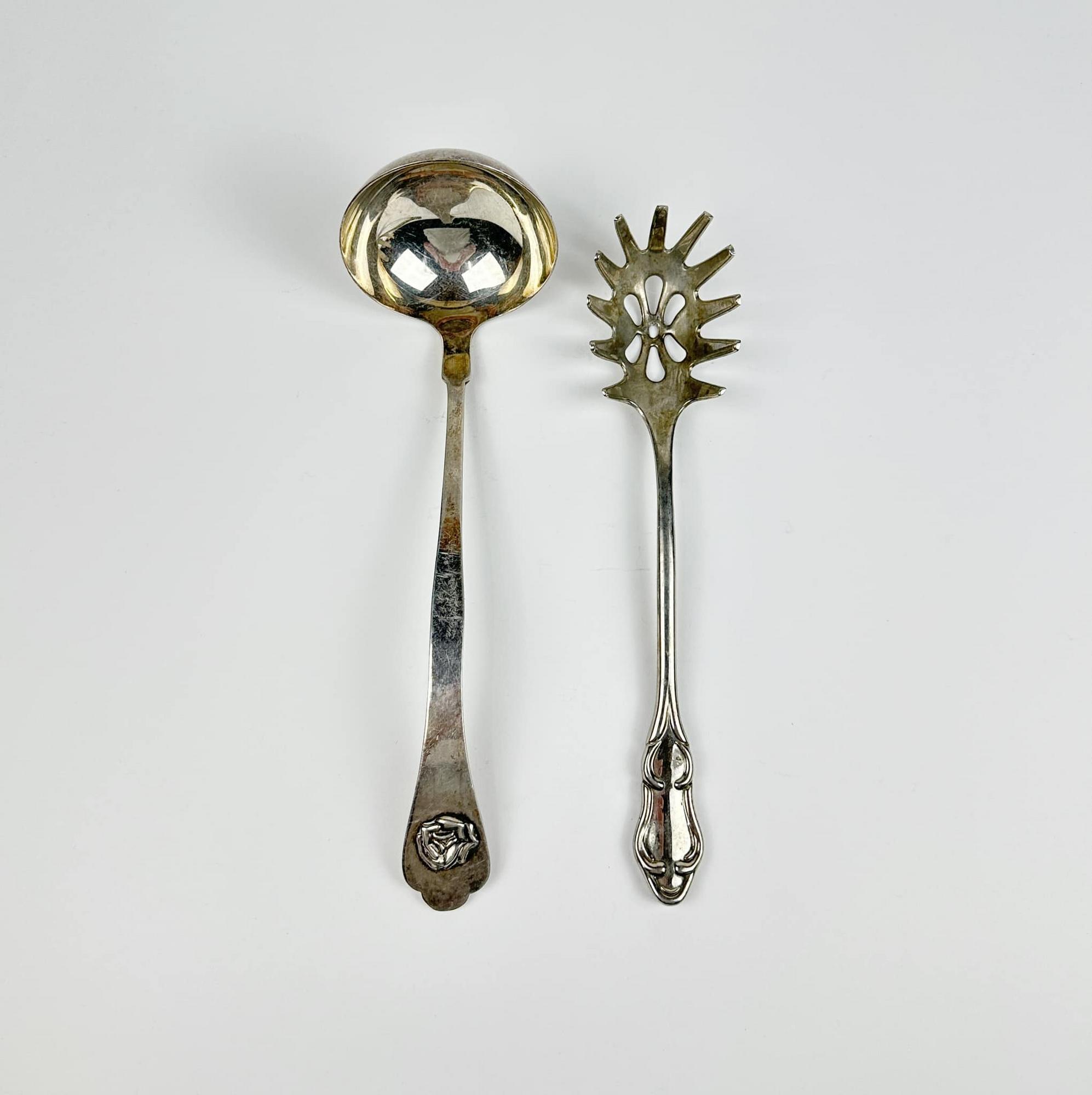 Черпак/ложка для пасти столове срібло вінтаж KL-145