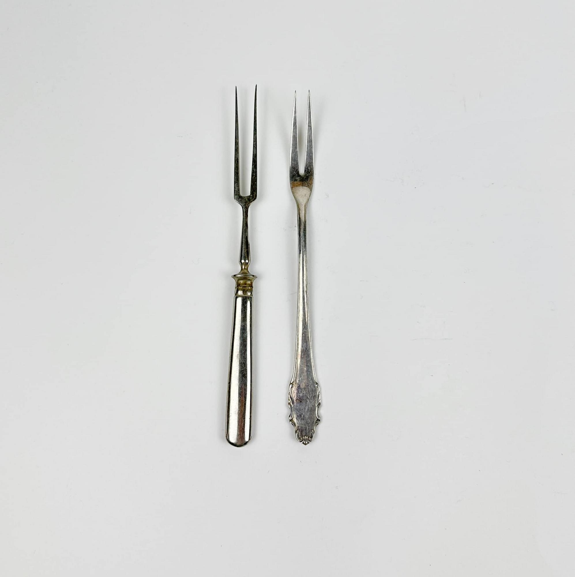 Вилка сервірувальна столове срібло вінтаж KL-148