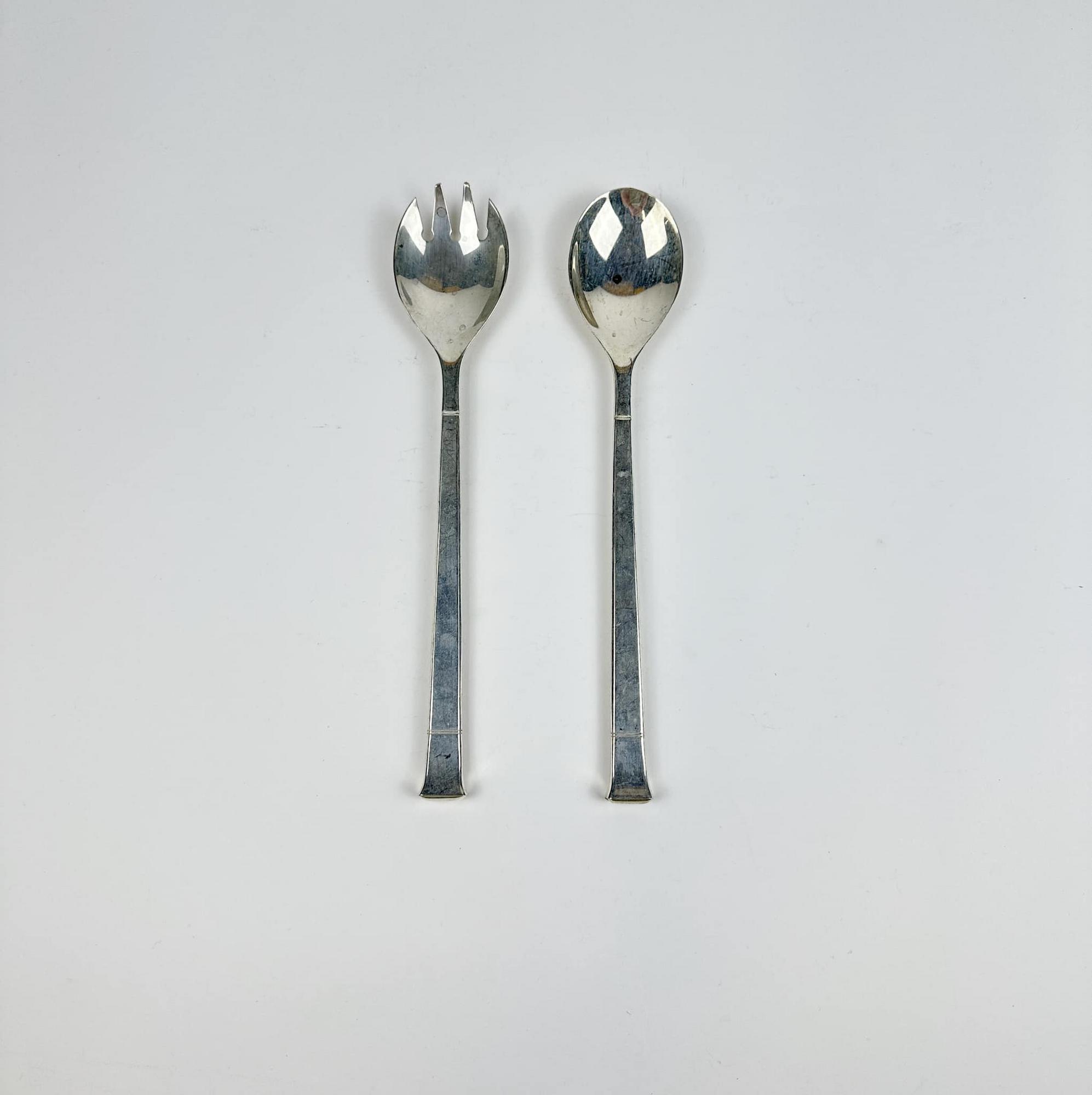 Вилка/ложка для салату нерж KL-165