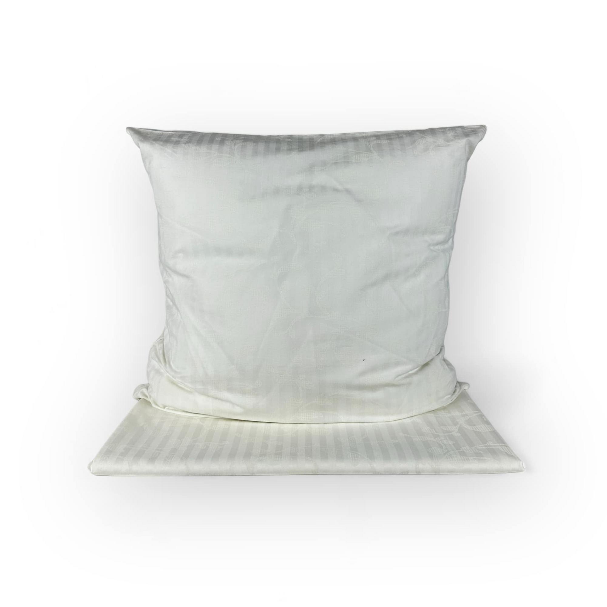 Наволочка / Простирадло смужка білий сатин бавовна BL-032