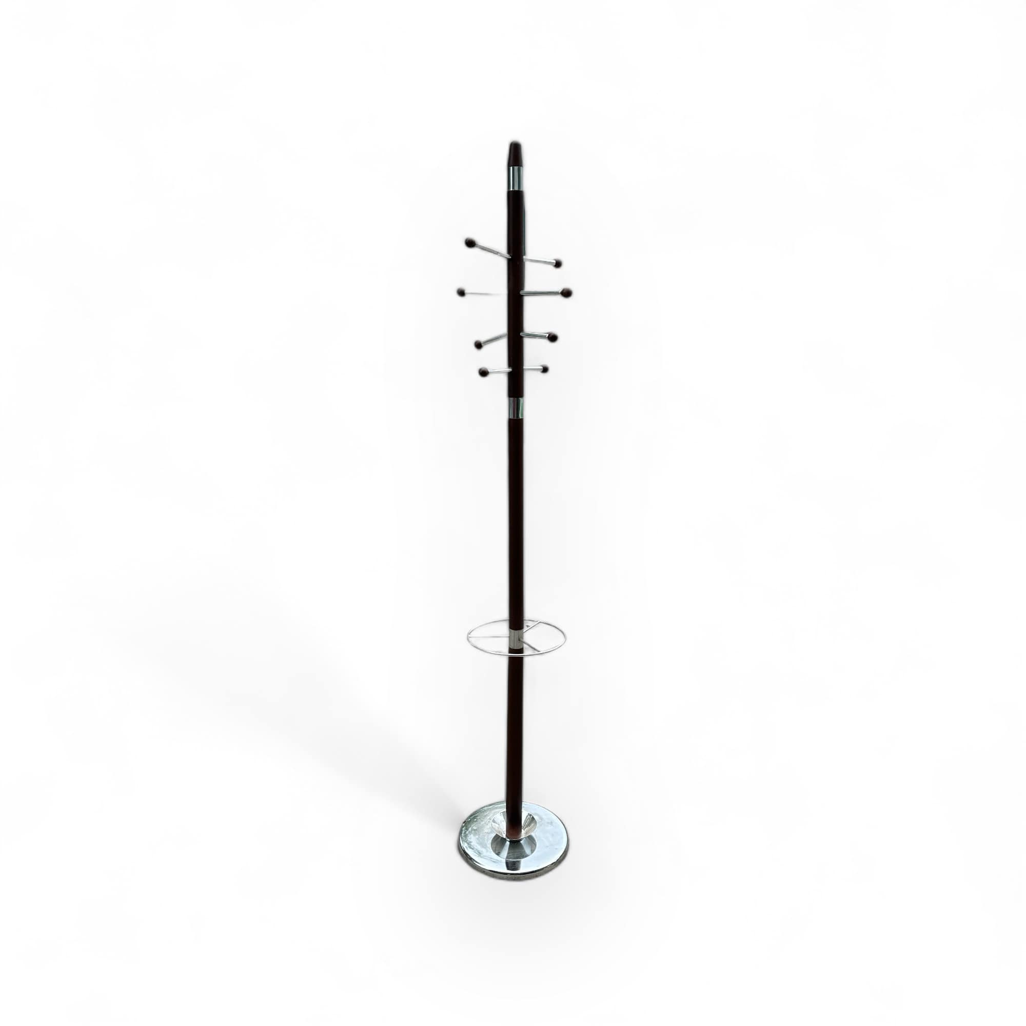 Вішак підлоговий чорний/хром 8