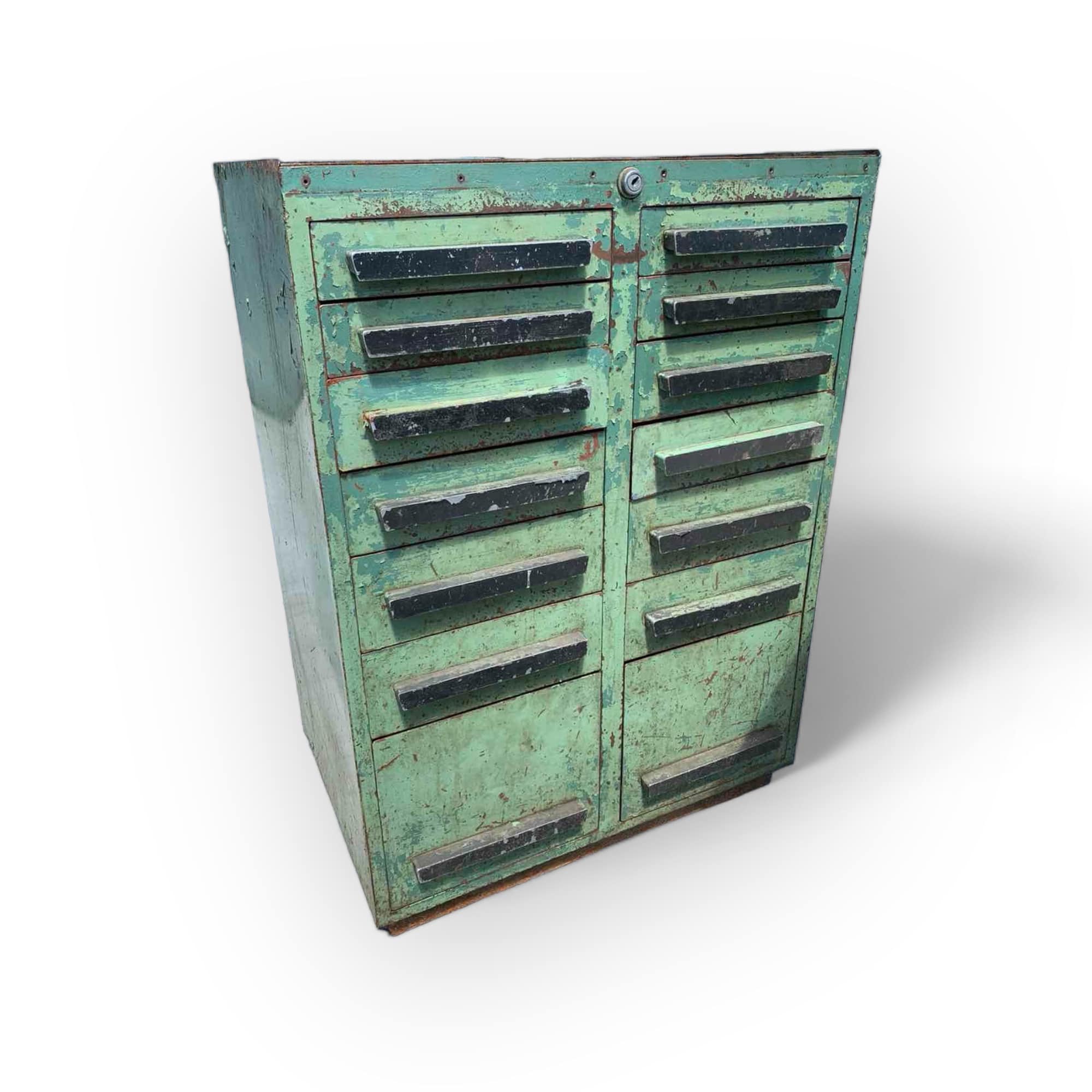 Тумба з шухлядами для інструментів метал вінтаж CB-097