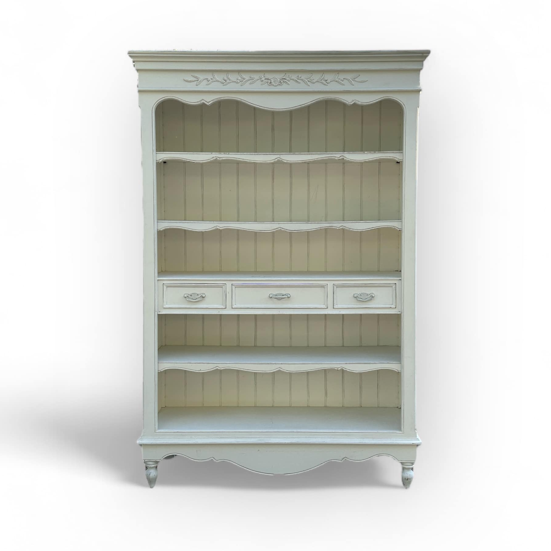 Шафа відкрита біла з шухлядками SR-093