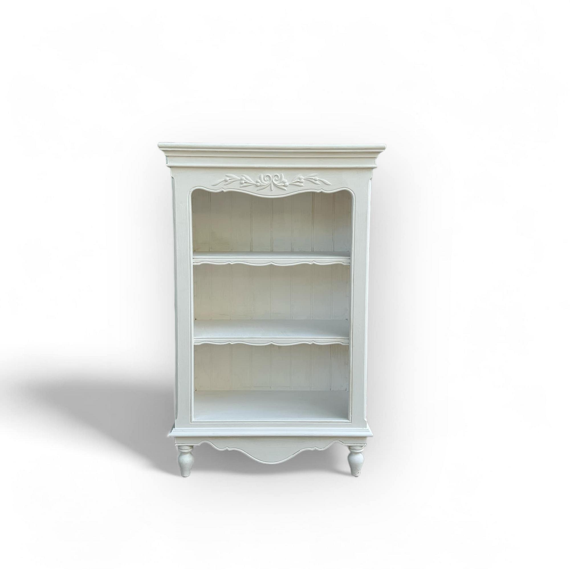 Тумба-стелаж з полицями відкрита біла CB-098