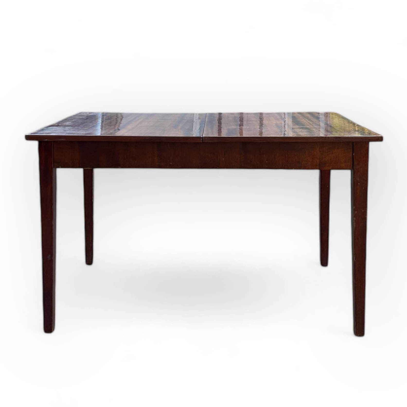 Стіл обідній розкладний лакований т-дерево вінтаж TB-045