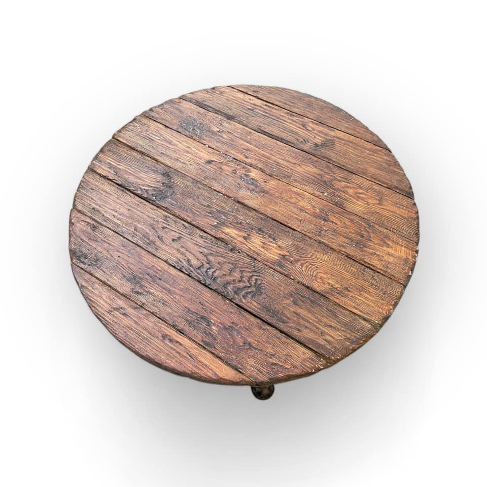 Стільниця кругла грубе т-дерево TB-046