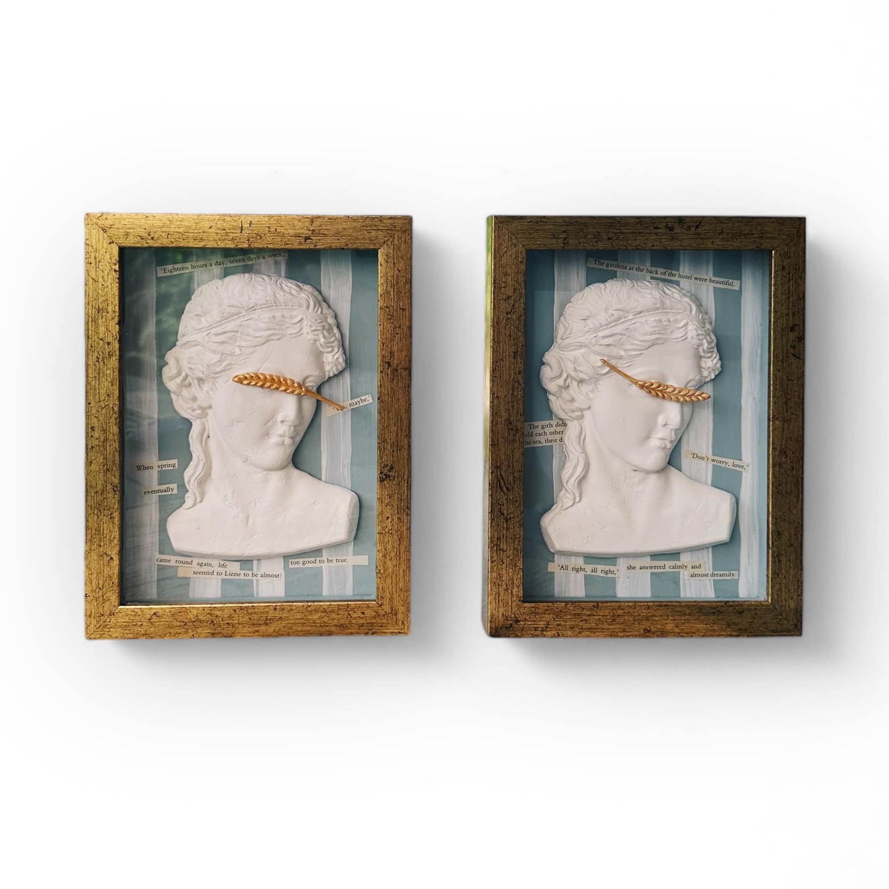 Колаж з барельєфом Незнайомка в рамці AR-1083