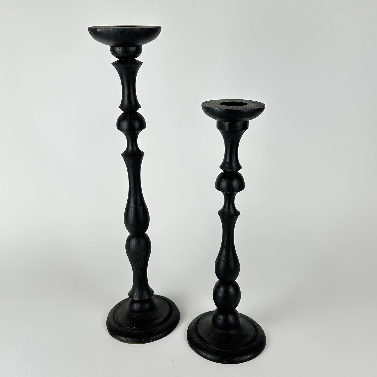 Підсвічник на 1 свічку чорний дерево CA-179