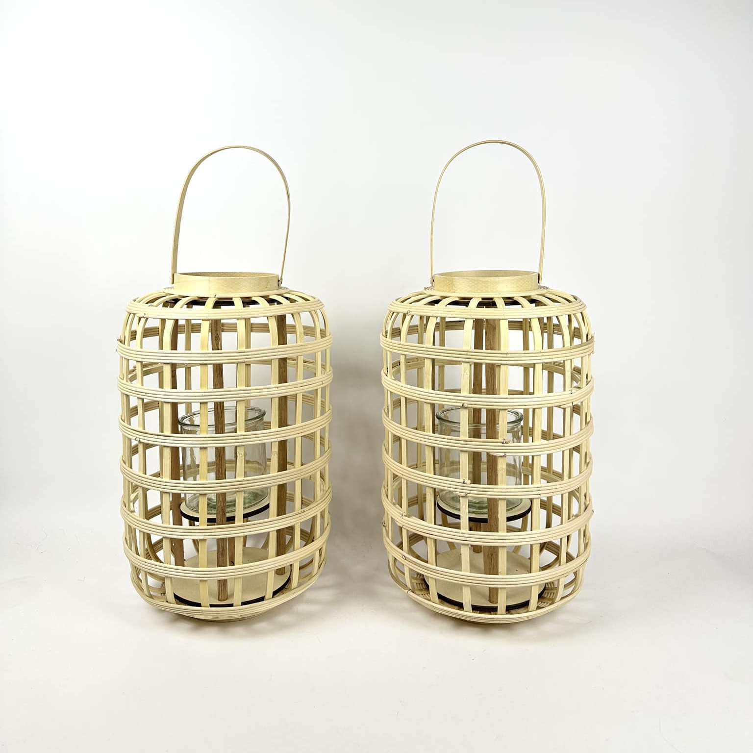 Ліхтар-підсвічник великий бамбук CL-093