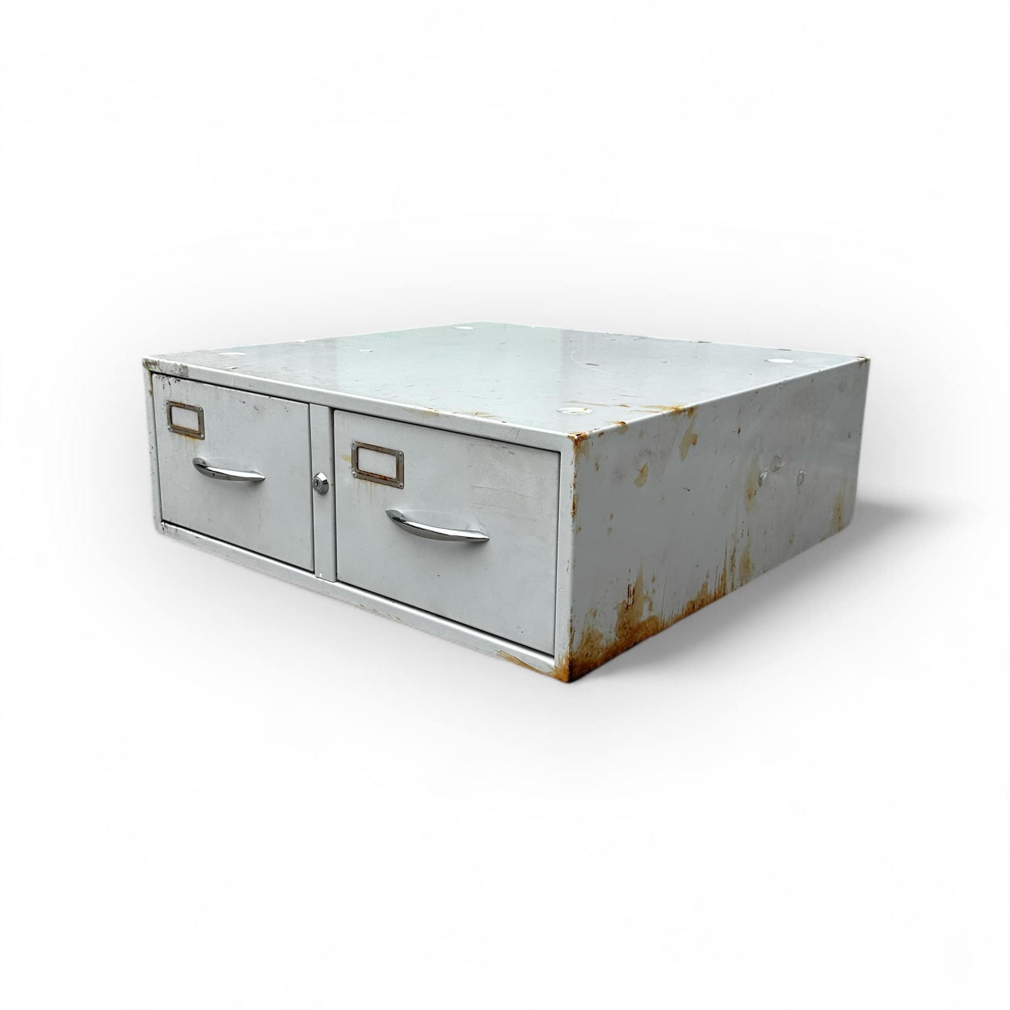 Тумба х 2-шухлядами св-сіра метал CB-105