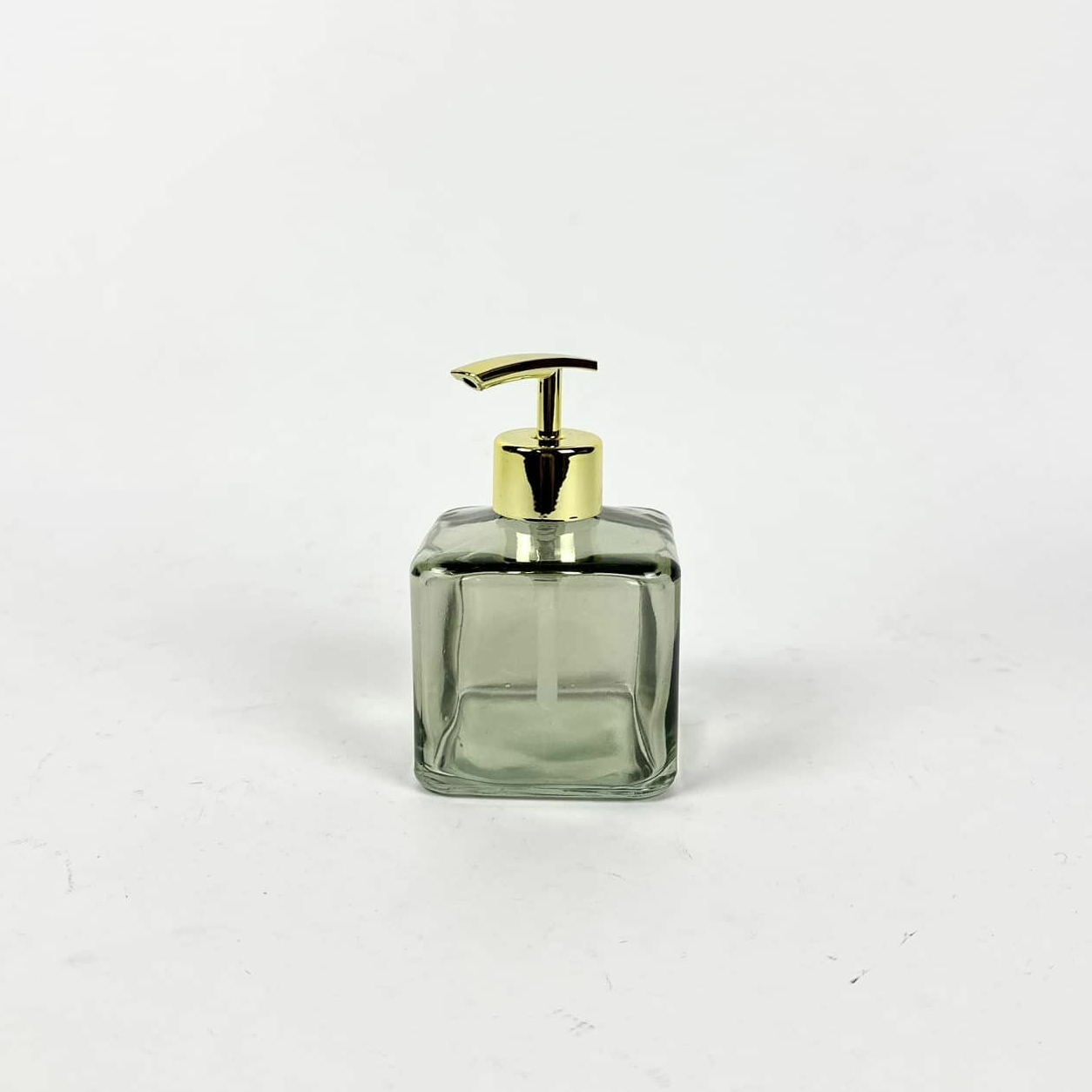 Диспенсер для мила сіро-зелене скло