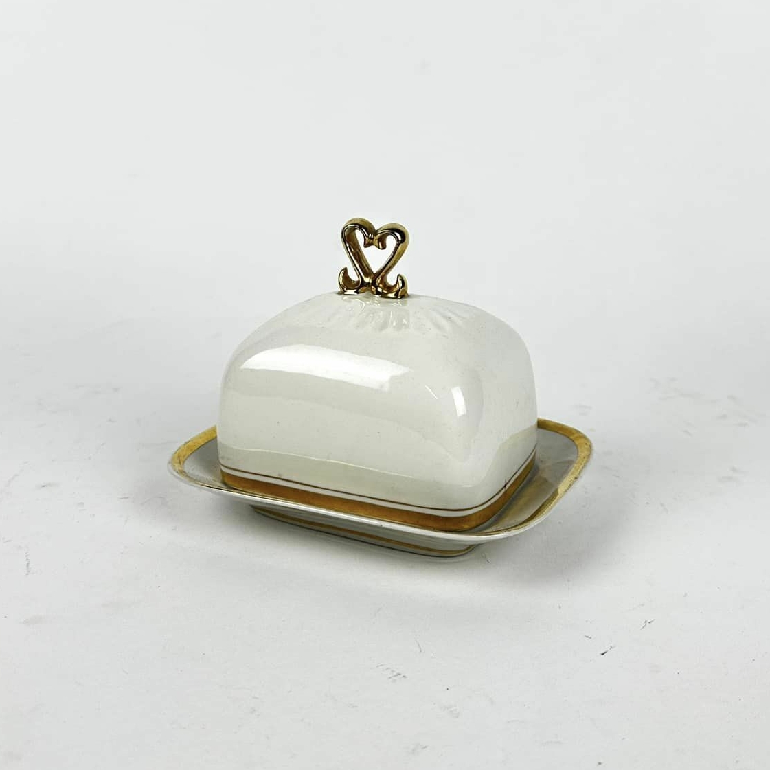 Маслянка з кришкою порцеляна вінтаж PP-260