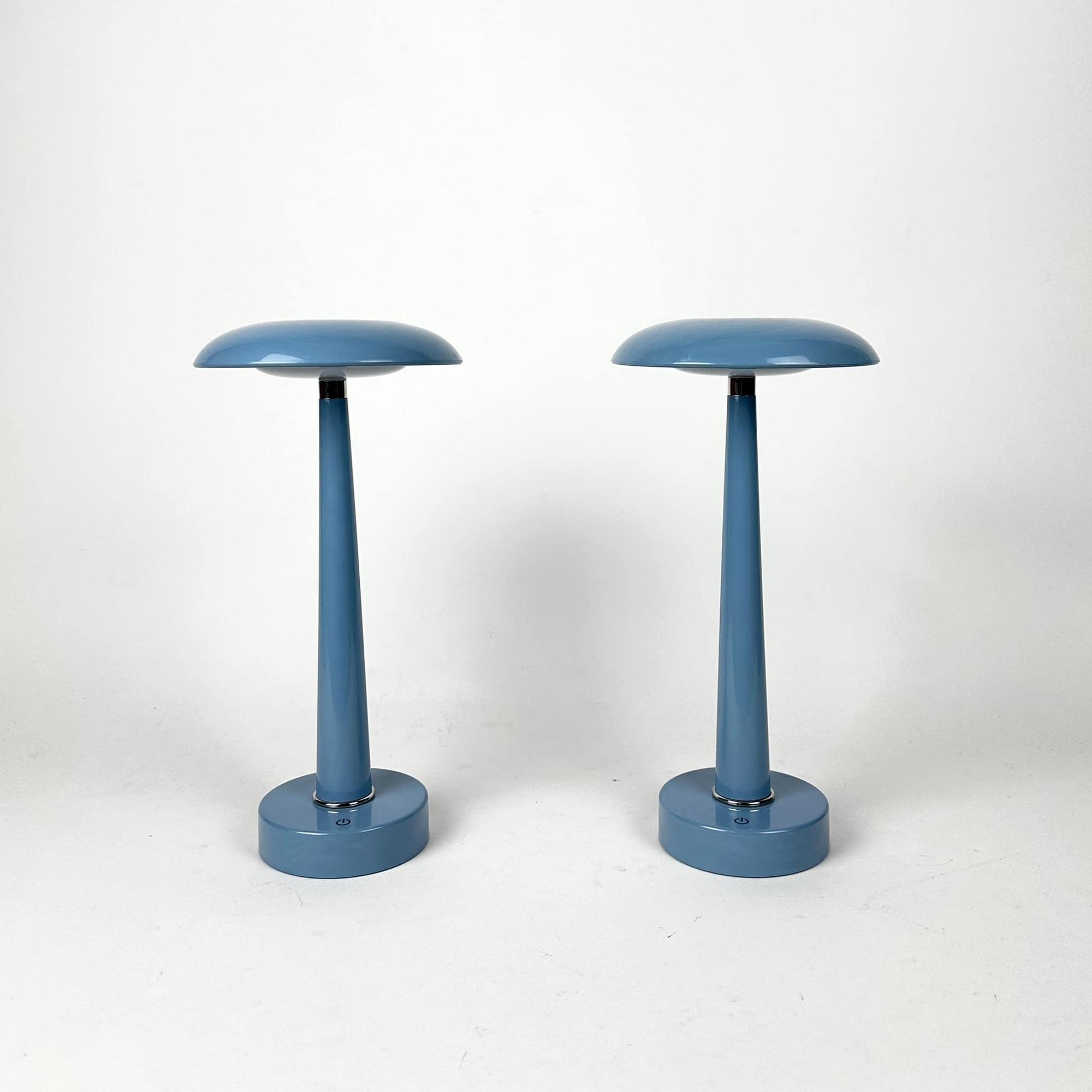 Лампа LED настільна портативна блакитна LT-303