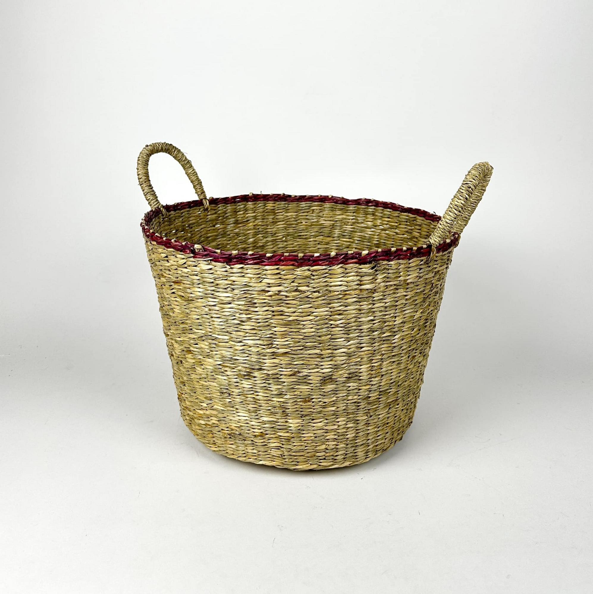 Кошик з 2 ручками плетений водорості BA-172