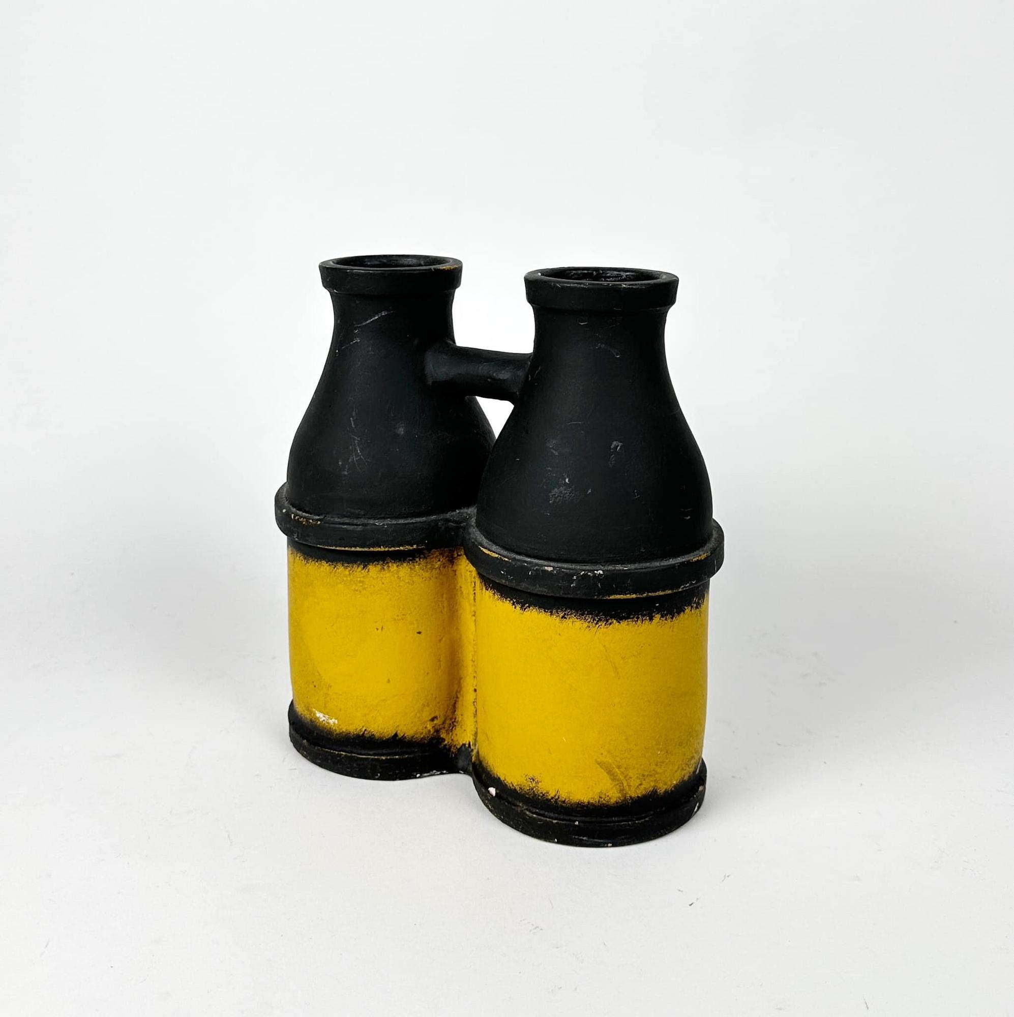 Ваза подвійна Бінокль вінтажний кераміка VA-497