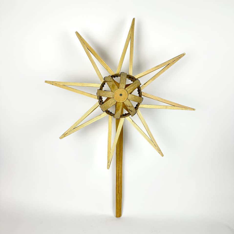 Звізда/Зірка різдвяна авторська робота дерево