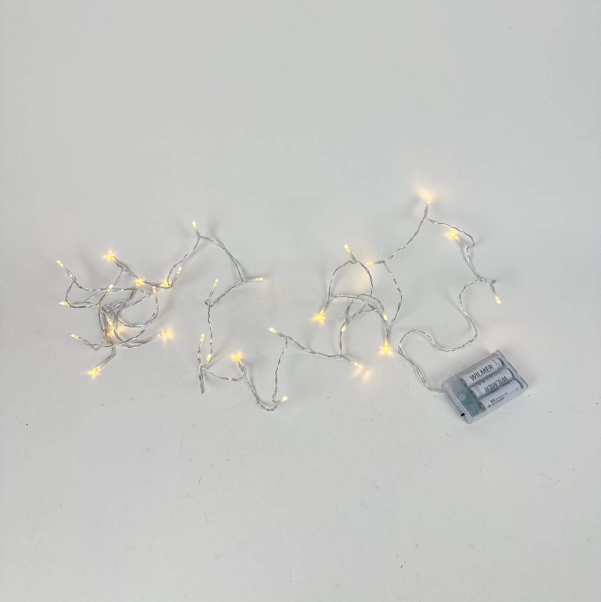 LED-гірлянда тепле світло 3м срібло 2