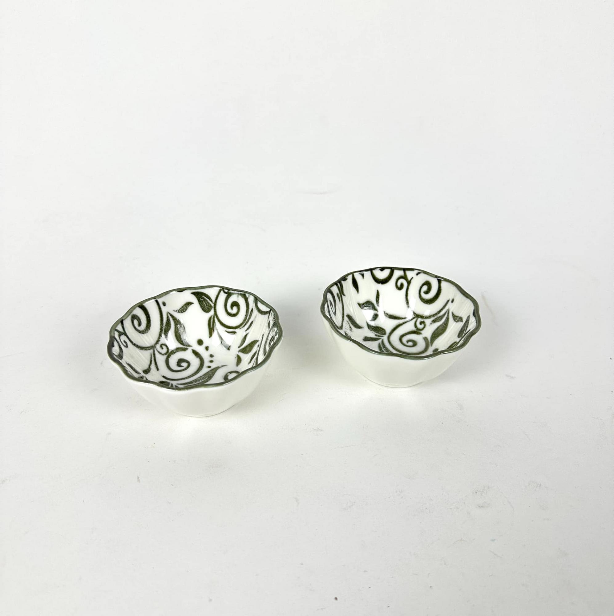 Піала візерунок т-зелений кераміка PP-263