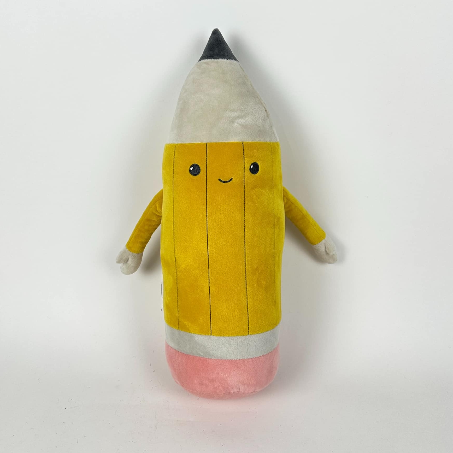 Подушка-іграшка Олівець жовтий велюр PW-421