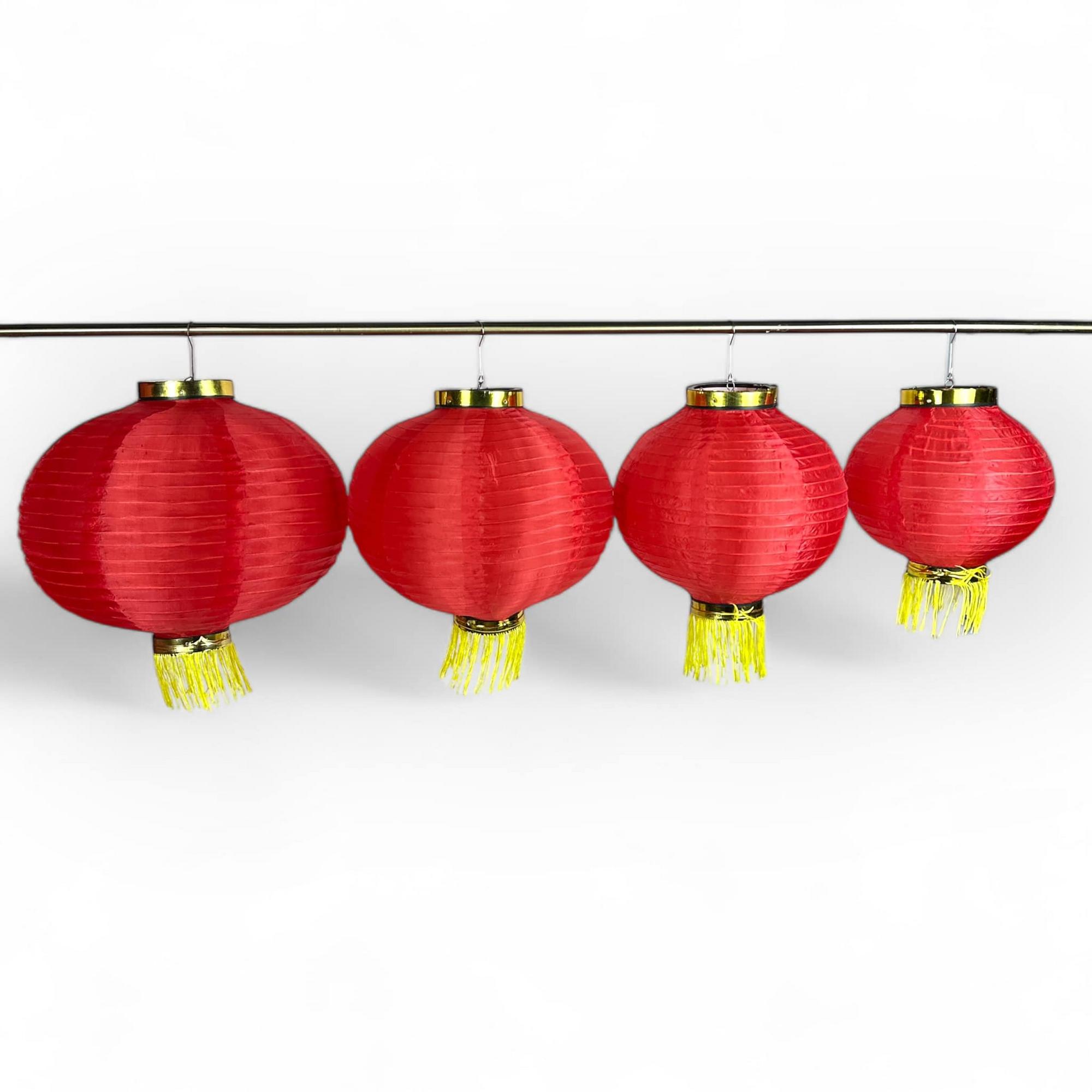 Ліхтарик китайський червоний шовк 7