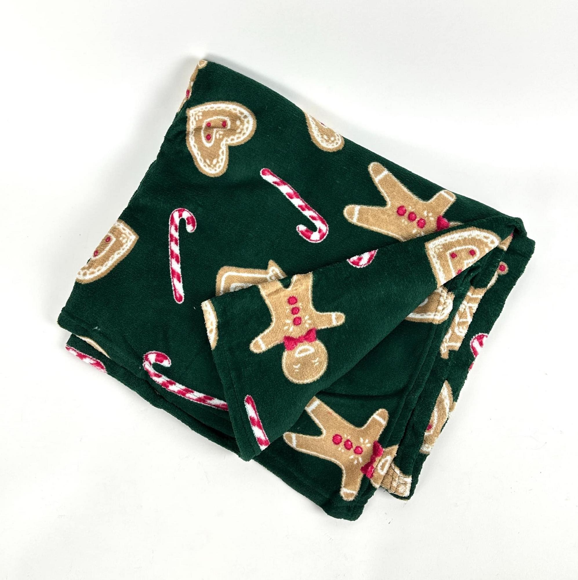 Плед зелений Імбирні пряники WR-228