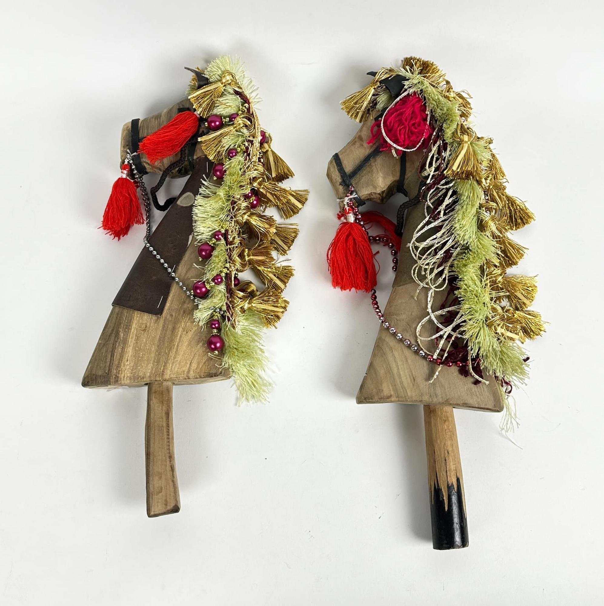 Коник етно для колядників/щедрівників дерево 3