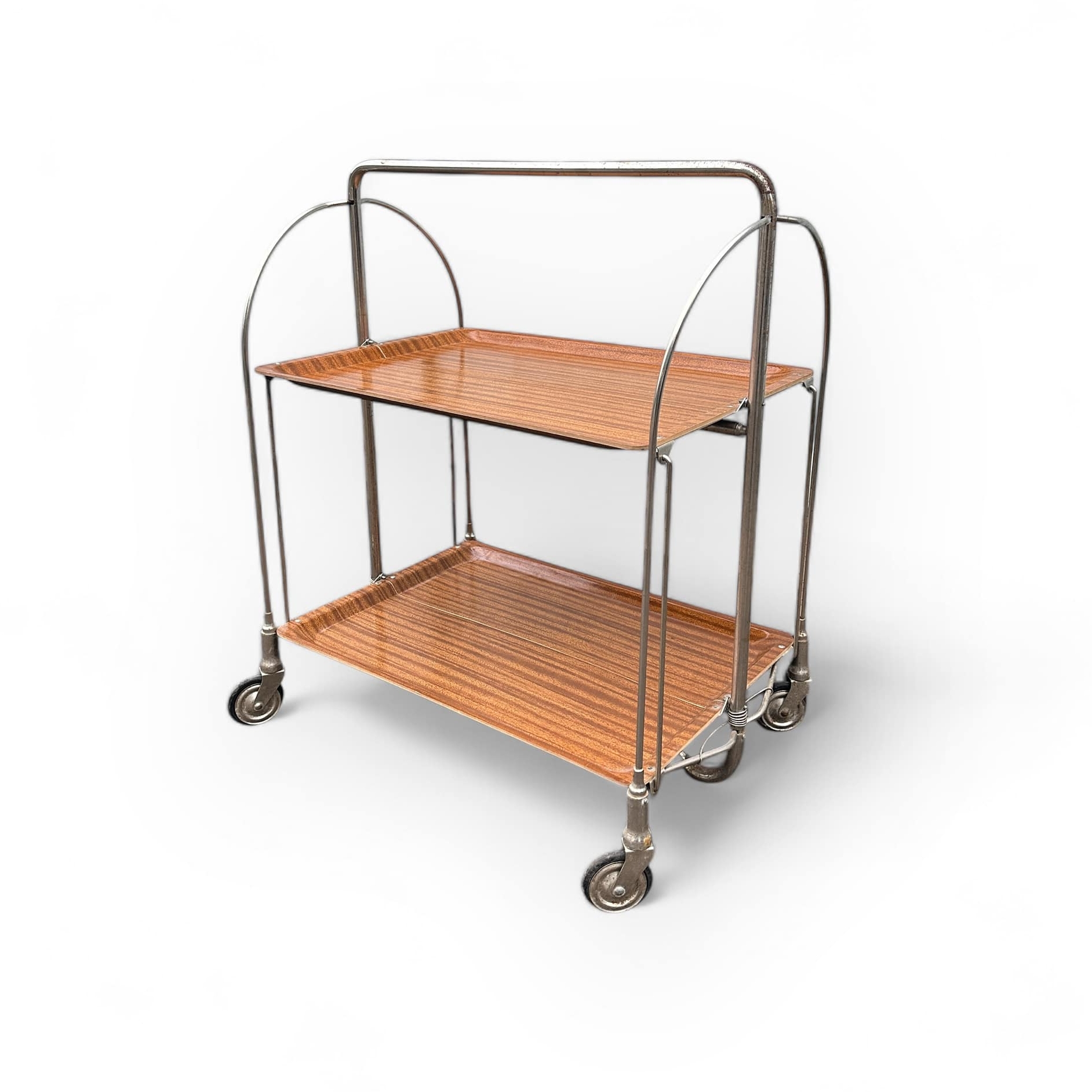 Візочок сервірувальний складаний пластик/метал TB-920