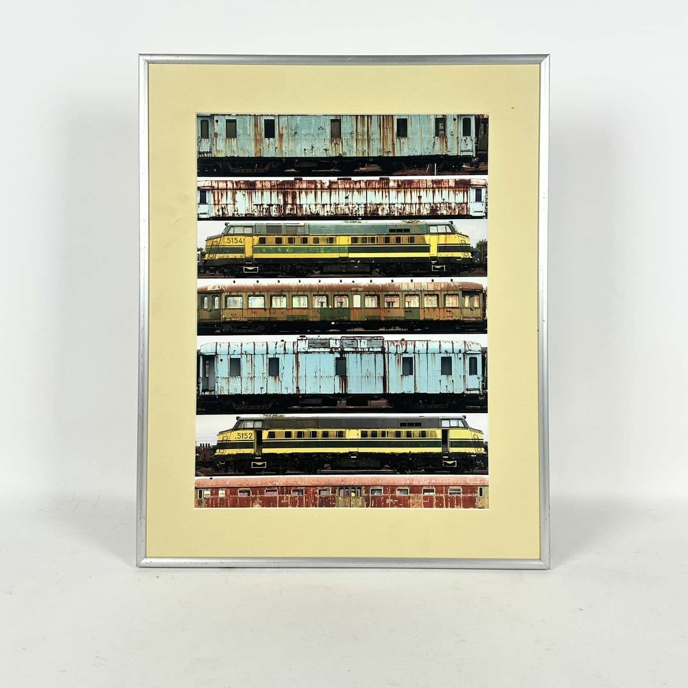 Фотоколаж в рамці з паспарту Локомотиви-вагони AR-1111