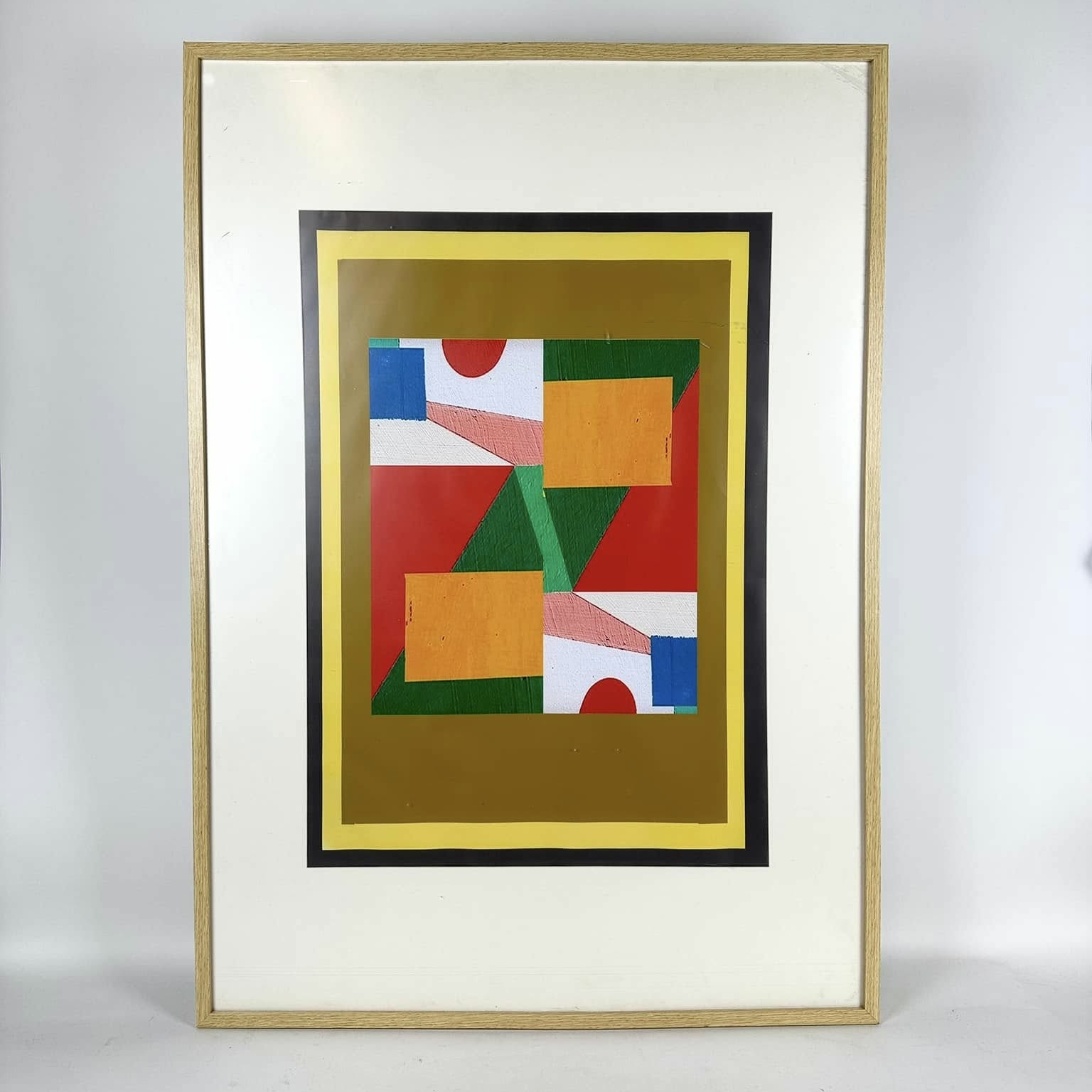 Композиція Абстракція 1 в рамці з паспарту AR-1138