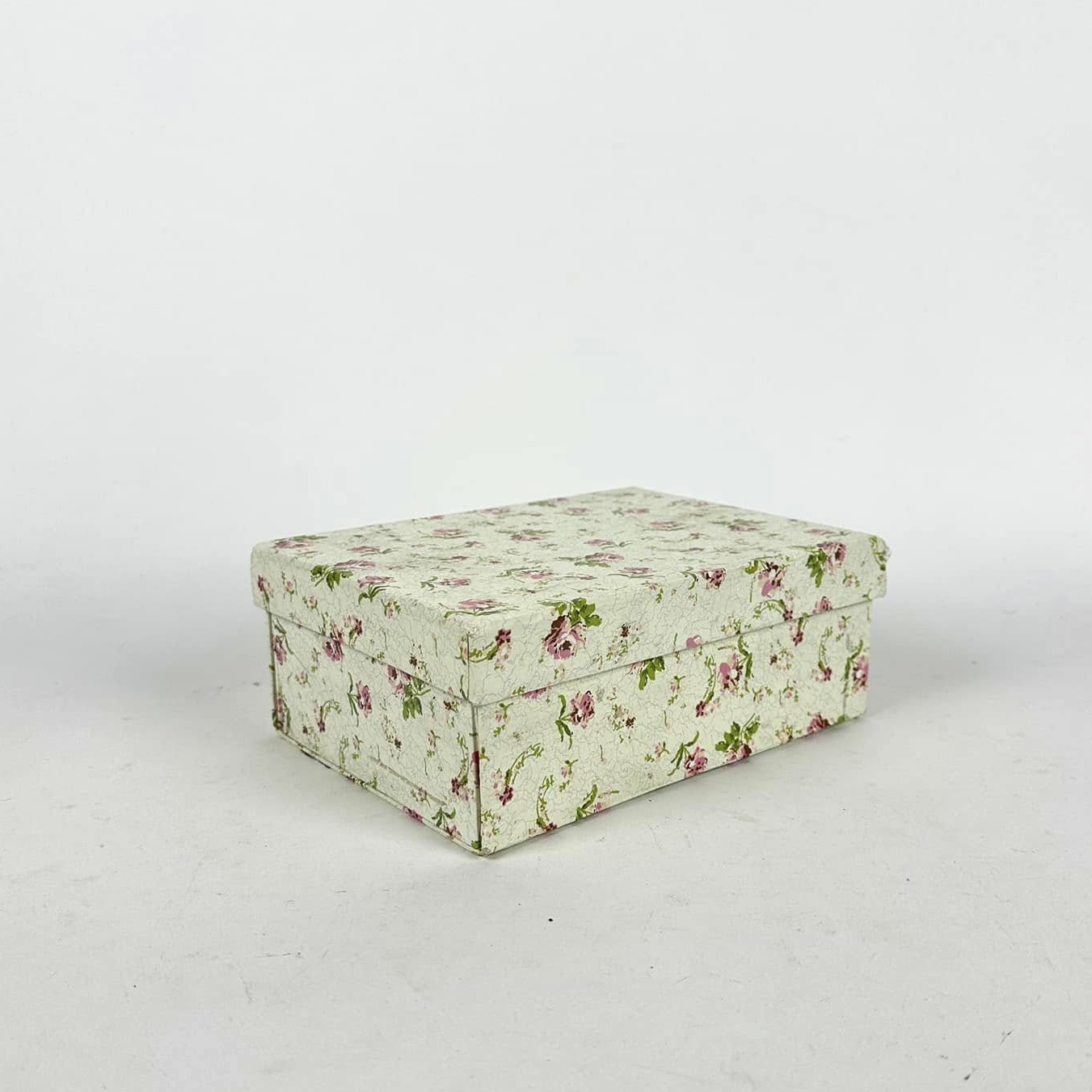 Коробка декоративна для дрібничок дрібні квіти BX-156