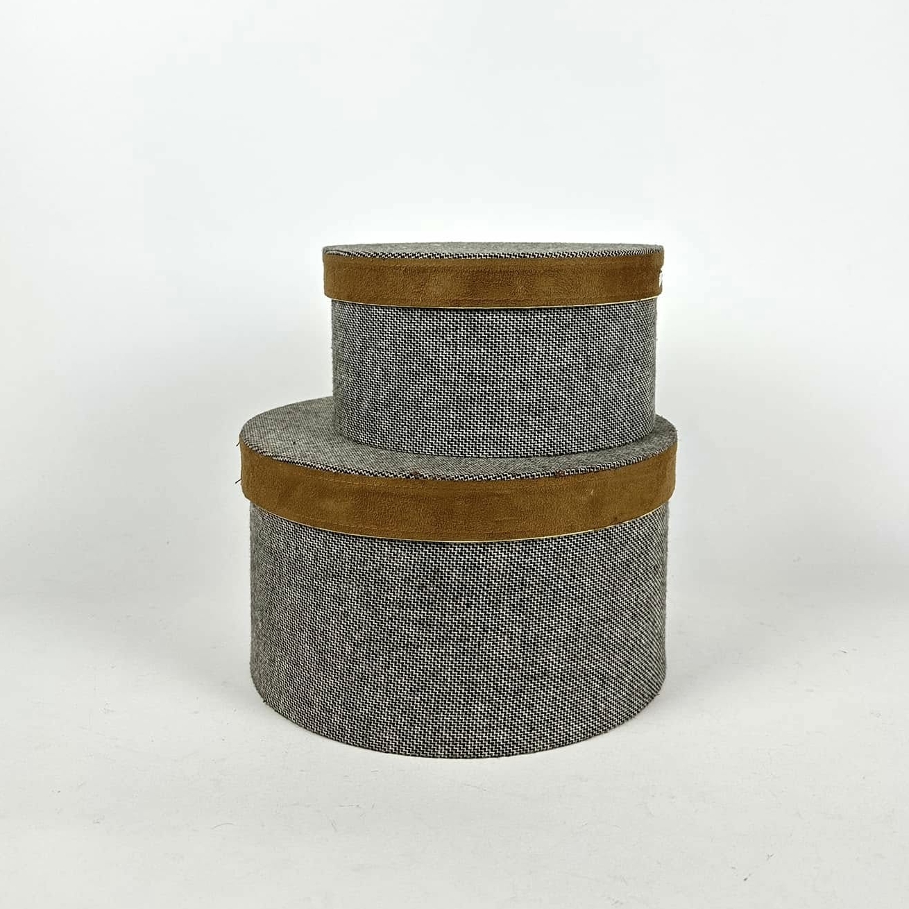 Коробка кругла з кришкою Твід BX-160