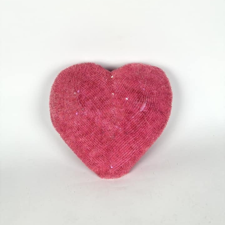 Подушка декоративна Серце рожеве PW-430