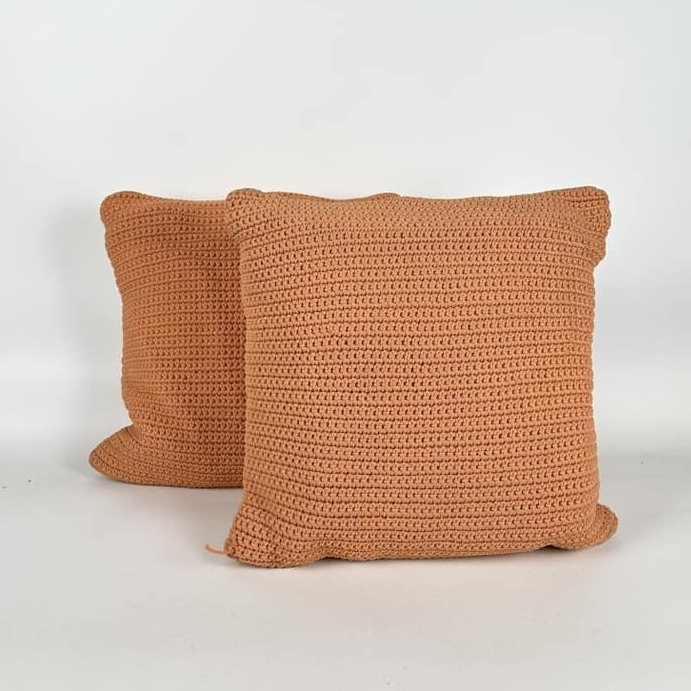 Подушка декоративна фактурна св-теракота PW-432