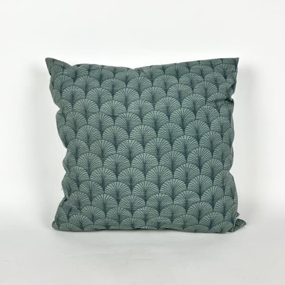 Подушка декоративна принт "луска" смарагд PW-453