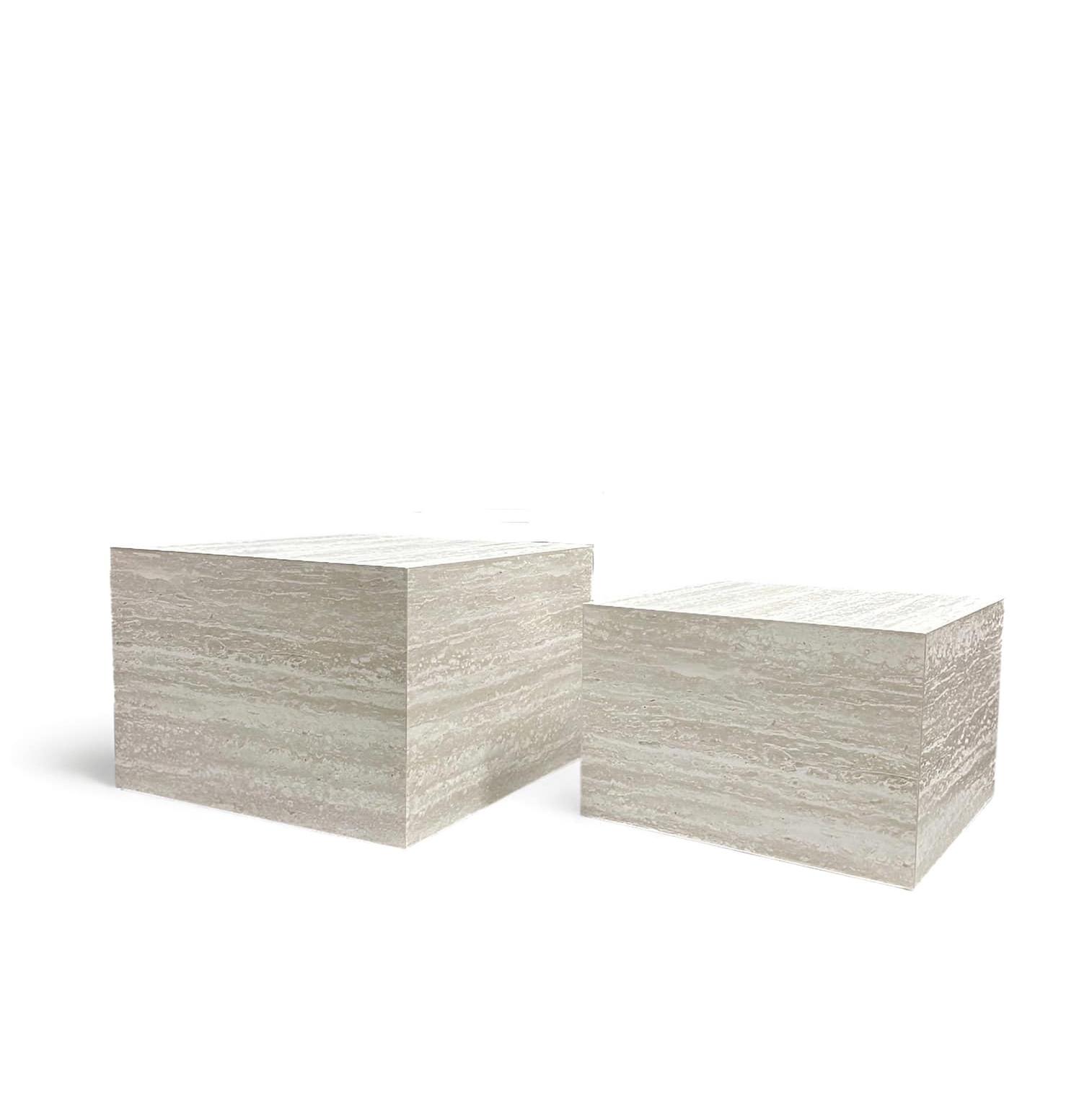 Столик кавовий кубічний "травертин" TB-881