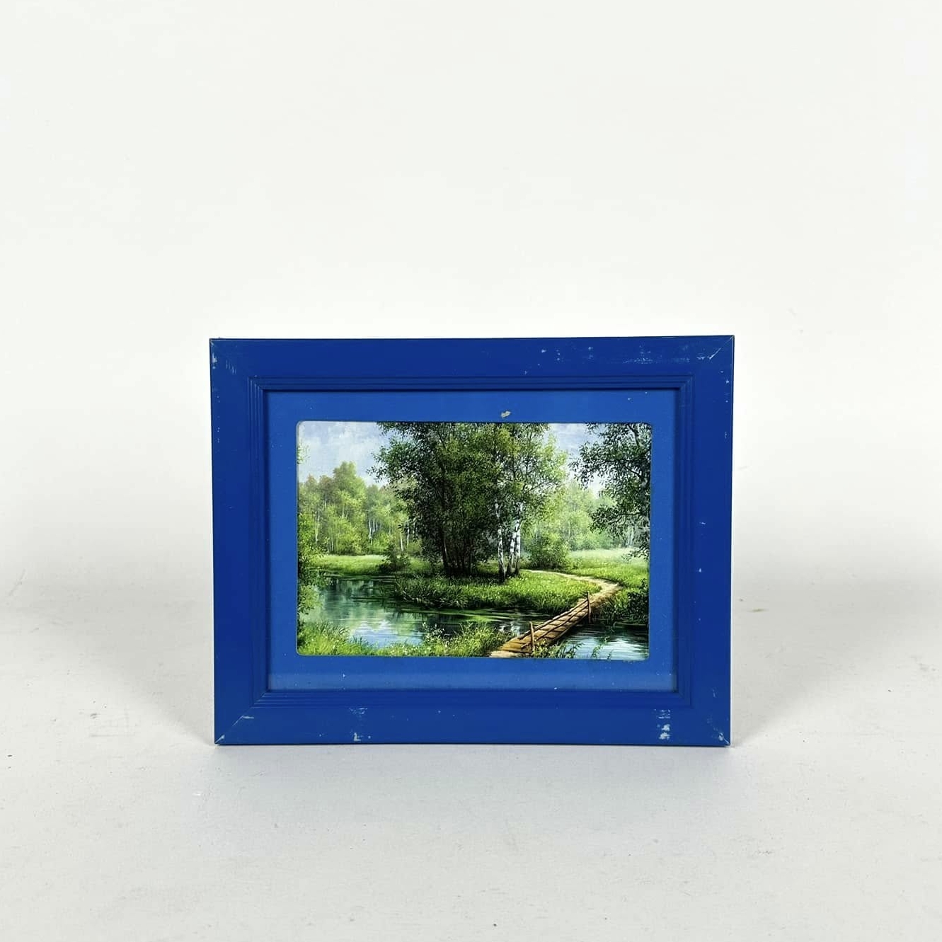 Пейзаж у синій рамці з паспарту AR-1203