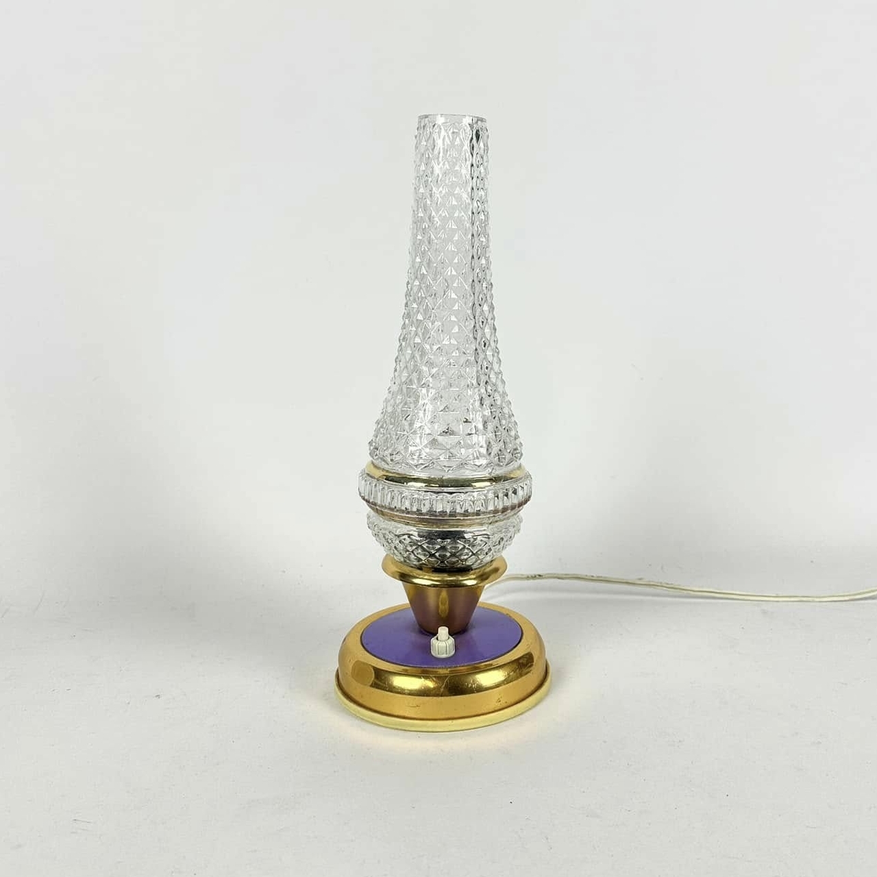 Лампа настільна кришталевий плафон вінтаж LT-319