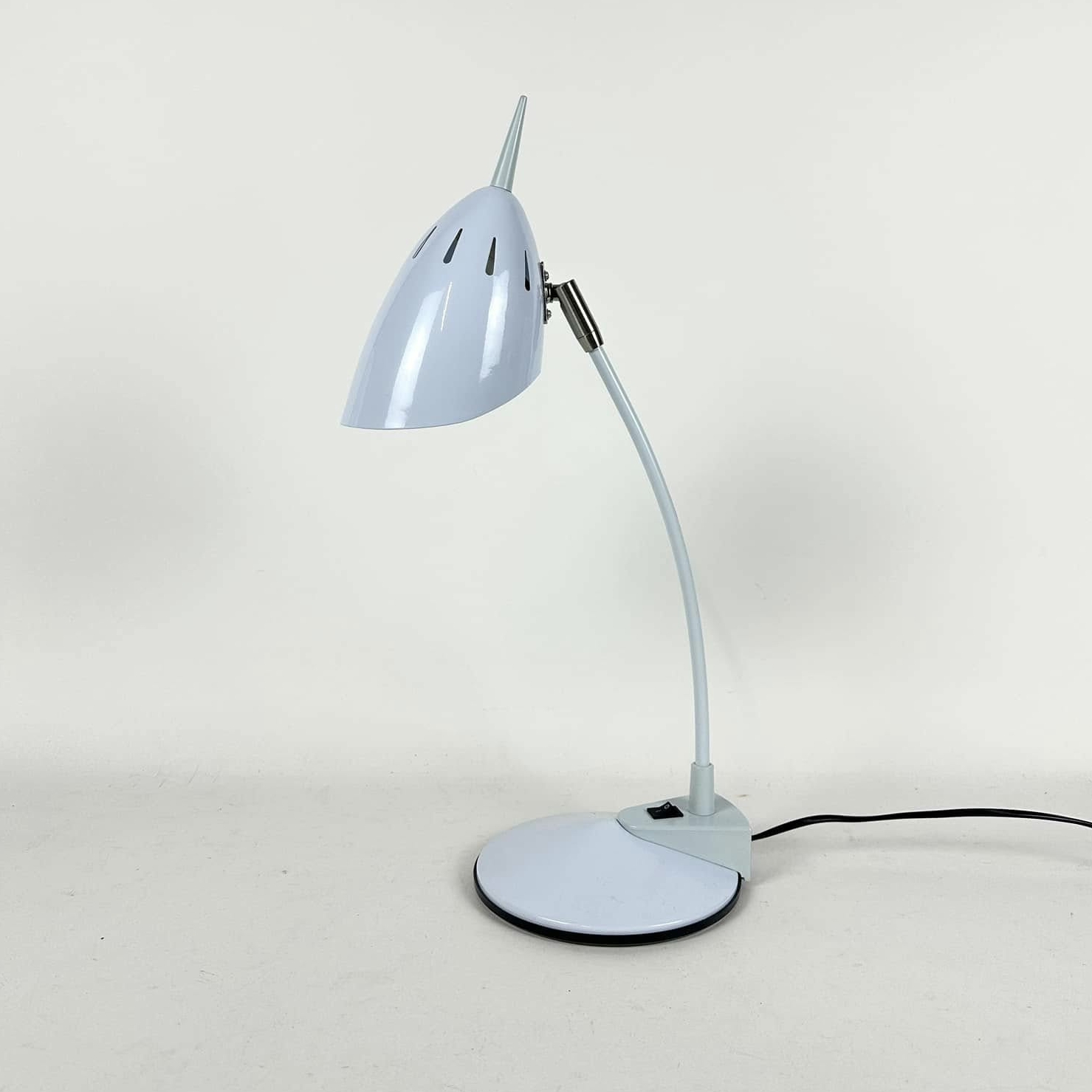 Лампа настільна св-сіра з рухливим плафоном LT-333