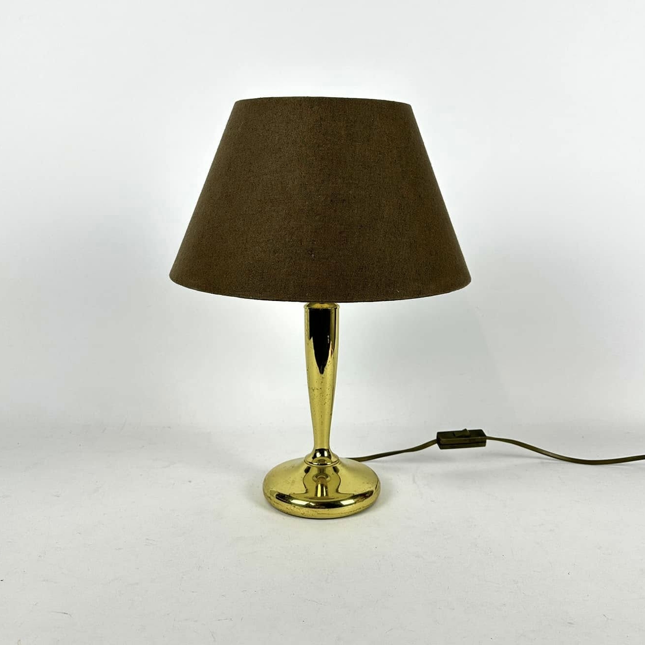 Лампа настільна бізі золото абажур т-коричневий LT-335