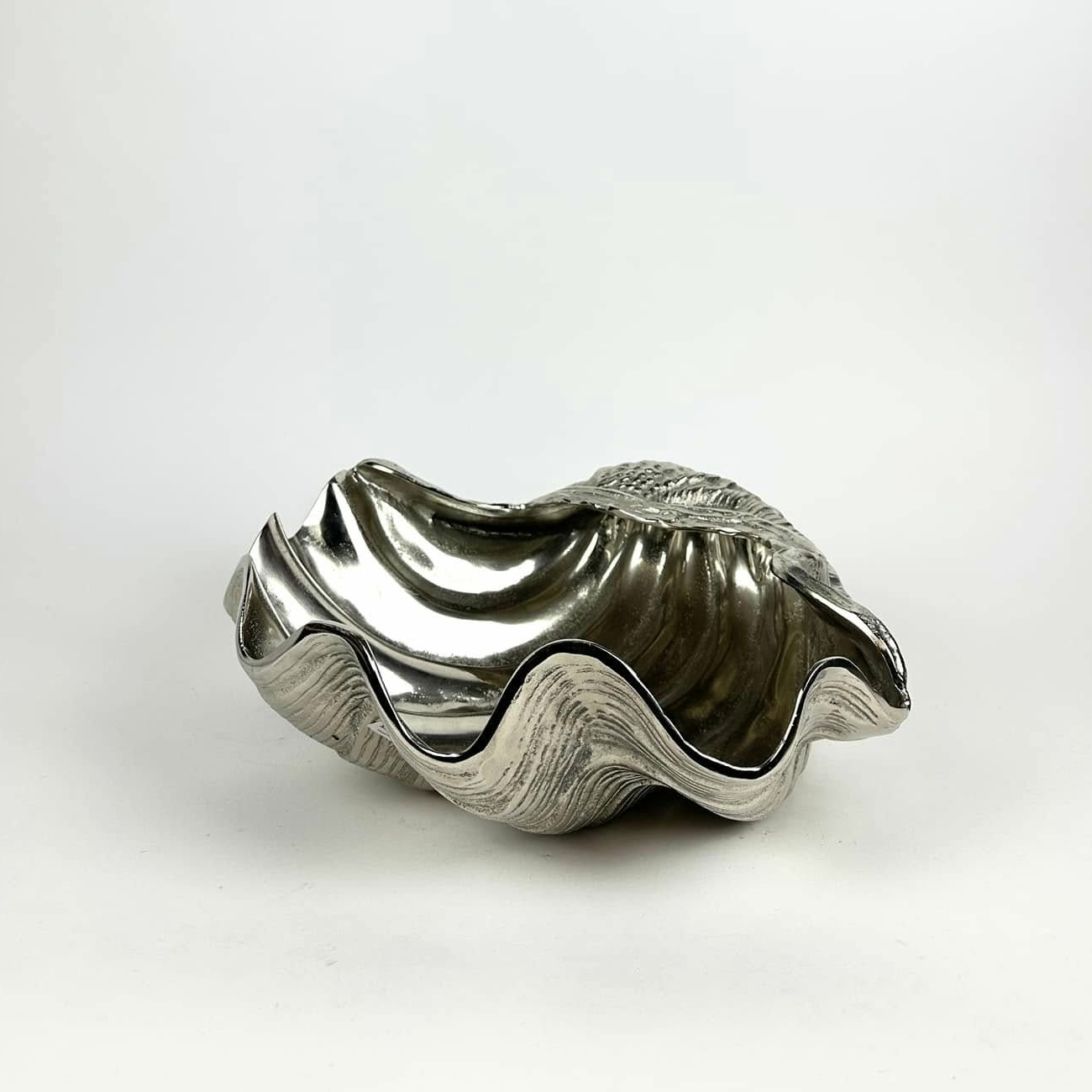 Ваза-чаша / блюдо Мушля сільвер метал VA-529