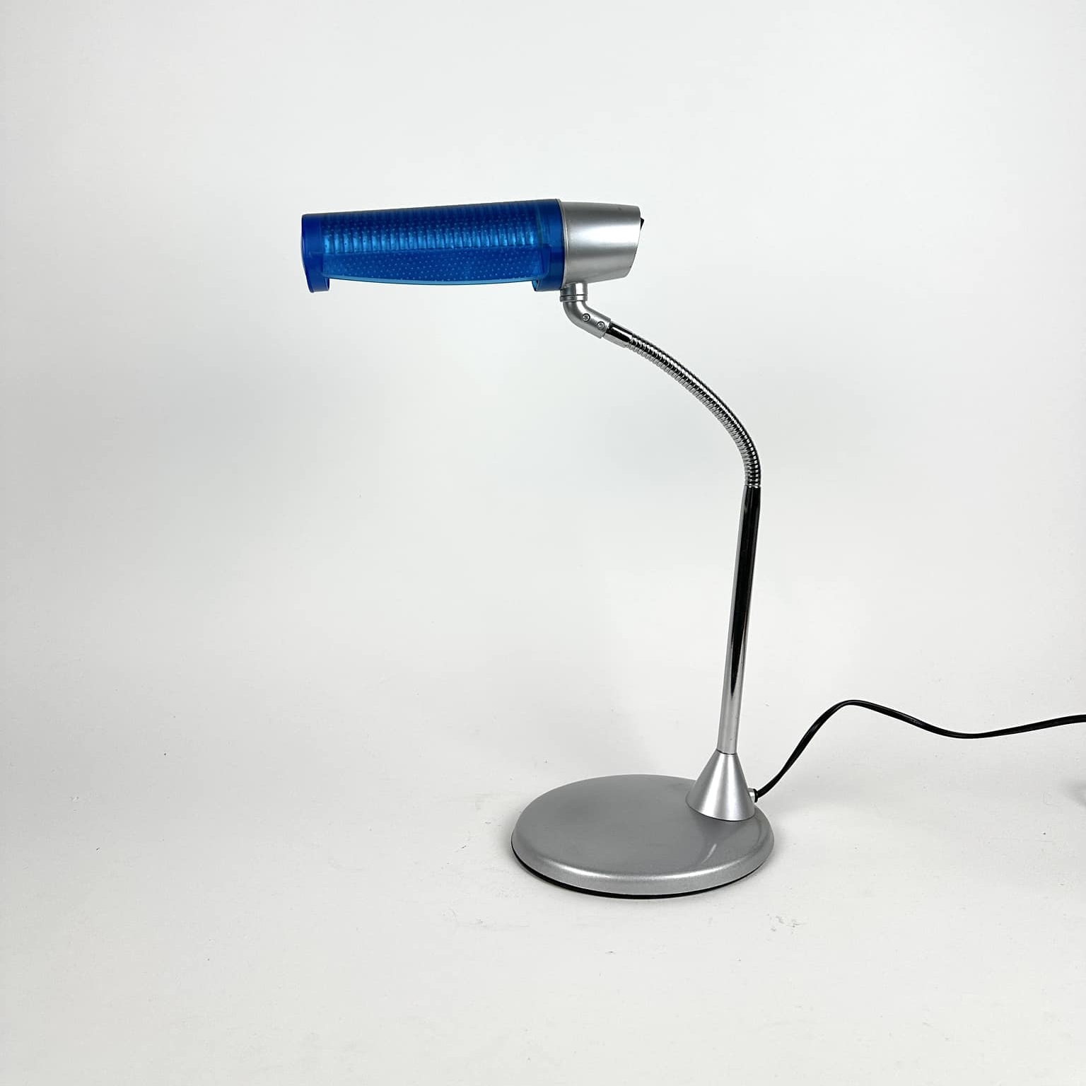 Лампа настільна синій/сільвер LT-337