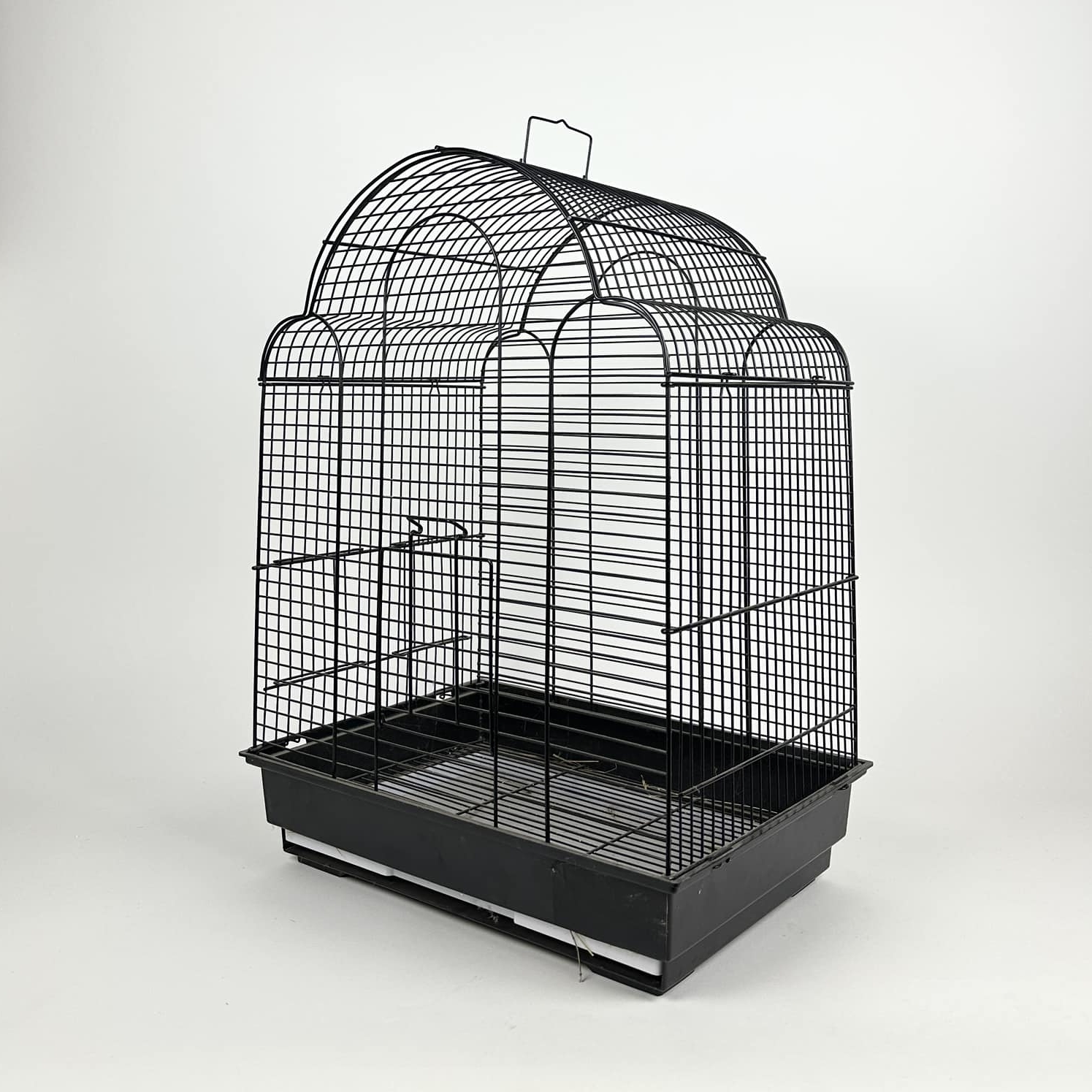 Клітка для птахів арочна чорна