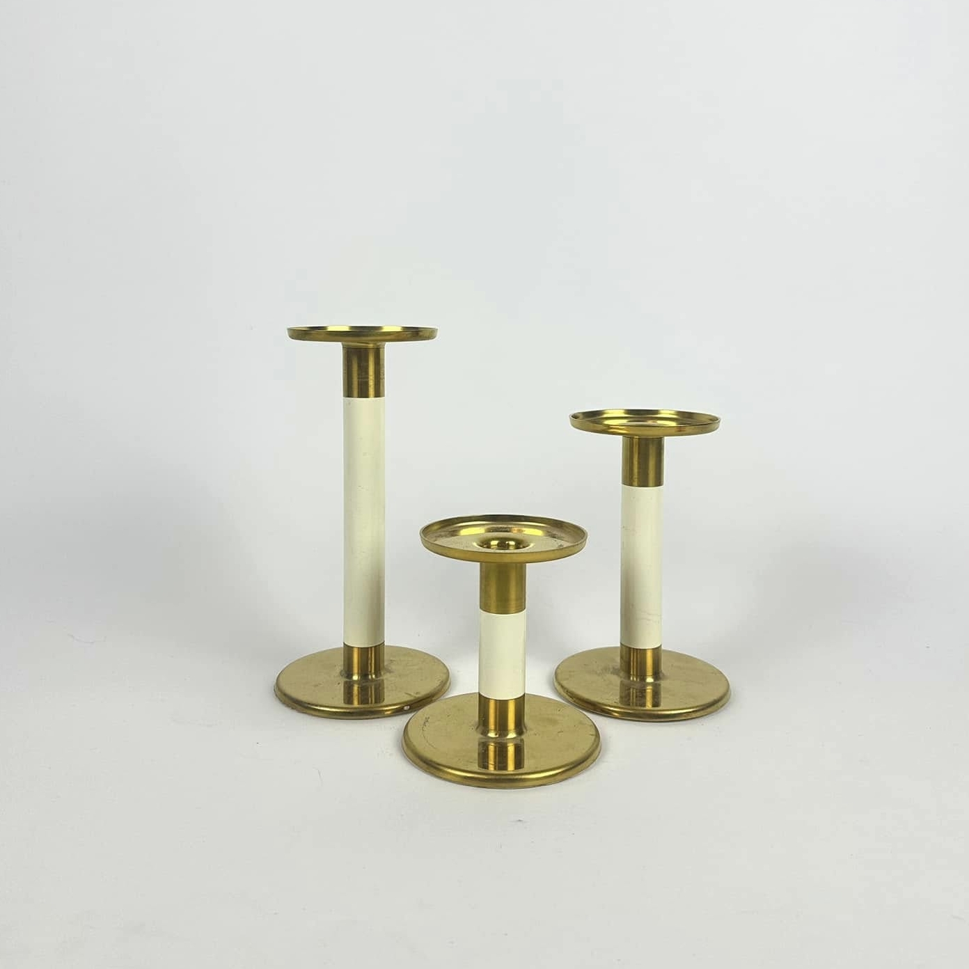 Свічник на 1 свічку золото/білий метал CA-188