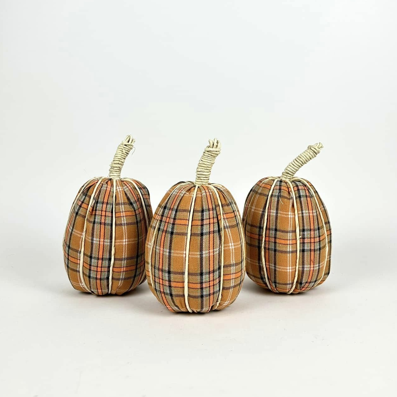 Декор гарбуз картатий текстиль DE-666